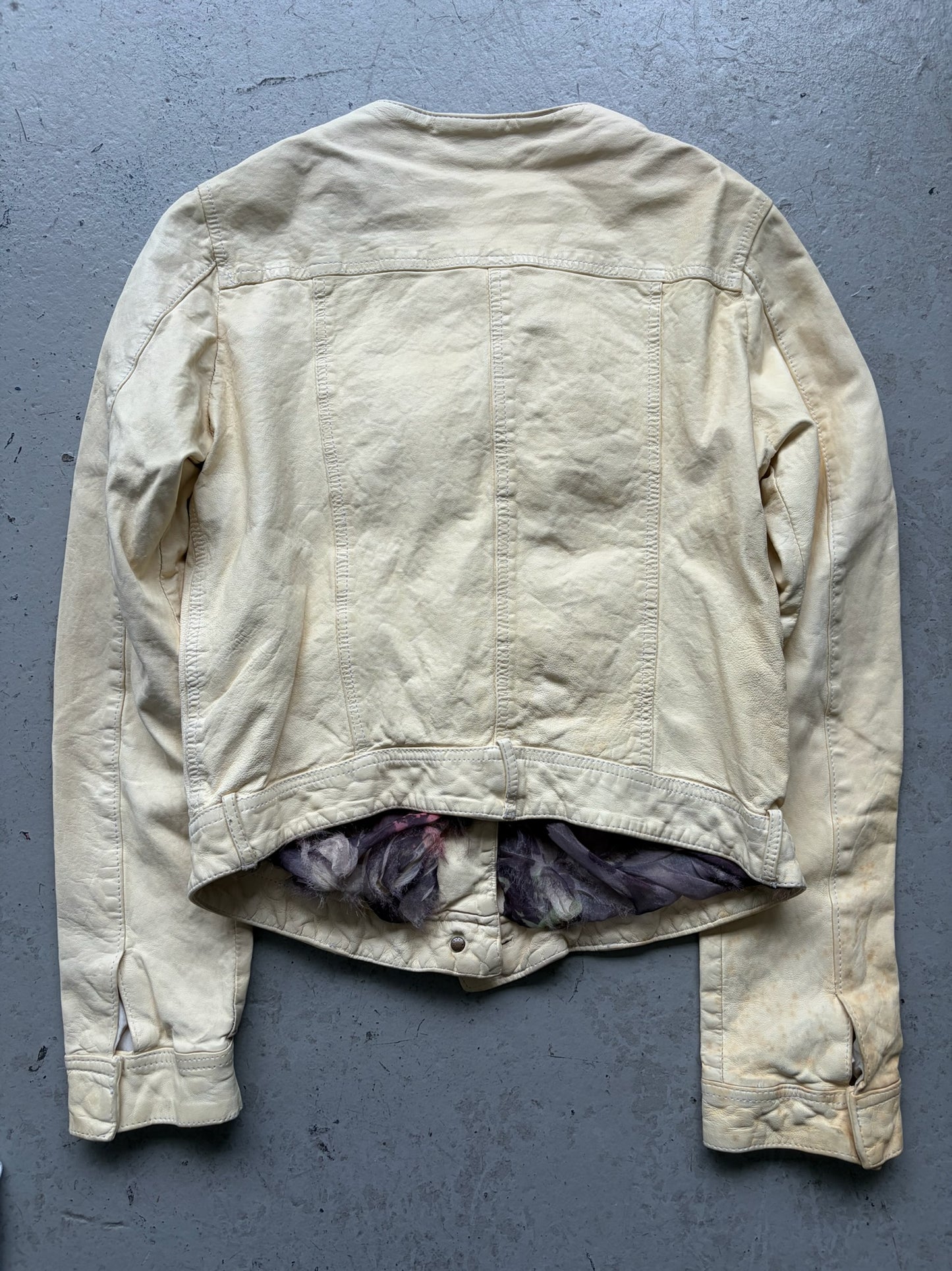 Giorgio Brato Vegetable Tanned Button Up Leather Jacket (42)