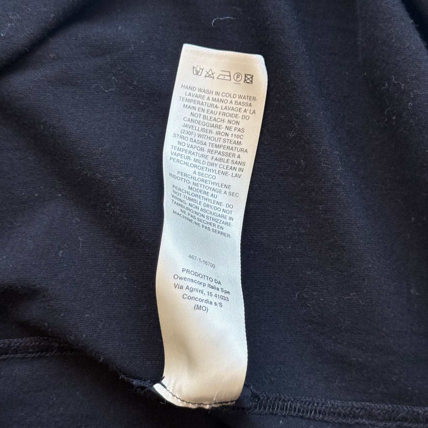 Rick Owens SS21 PHLEGETHON Black Level Long Sleeve Shirt (XL)