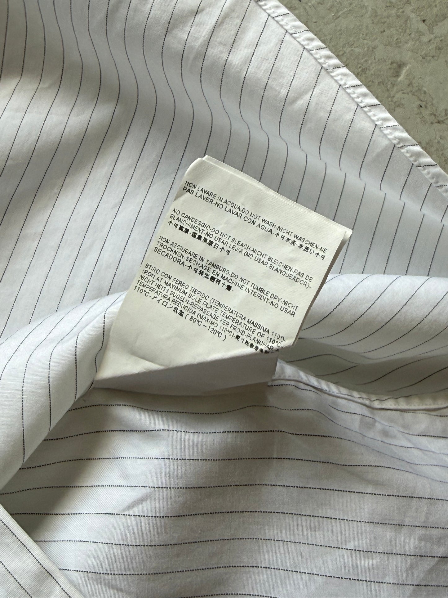Balenciaga Paris Striped Button Up With Black Lining (41)
