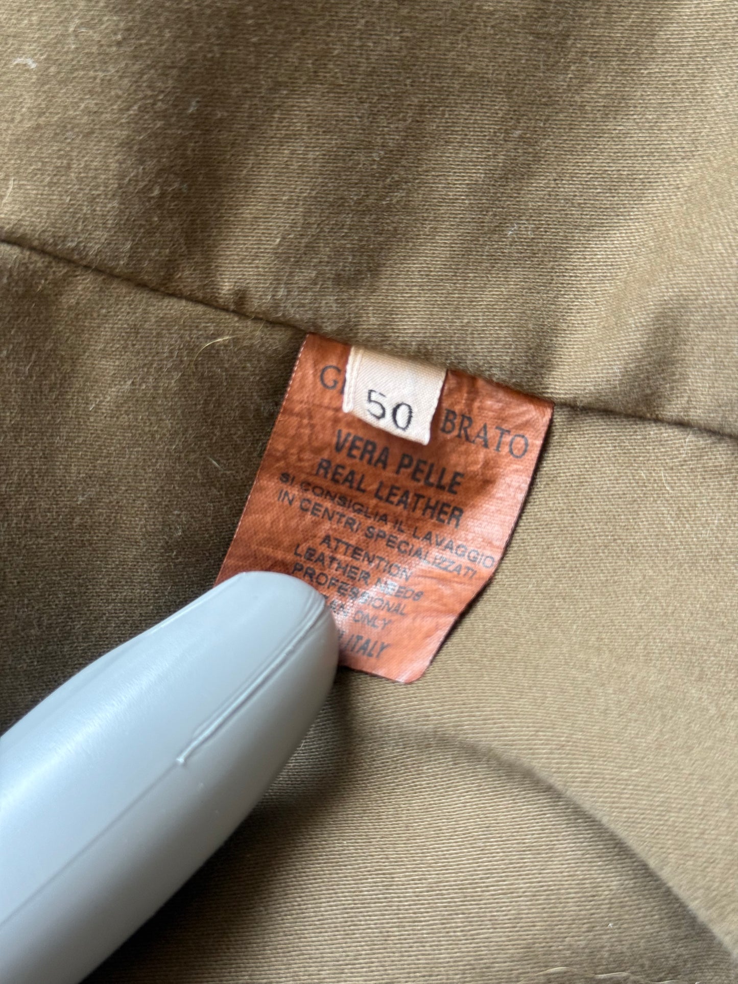 Giorgio Brato Fur Hood Leather Jacket (50)
