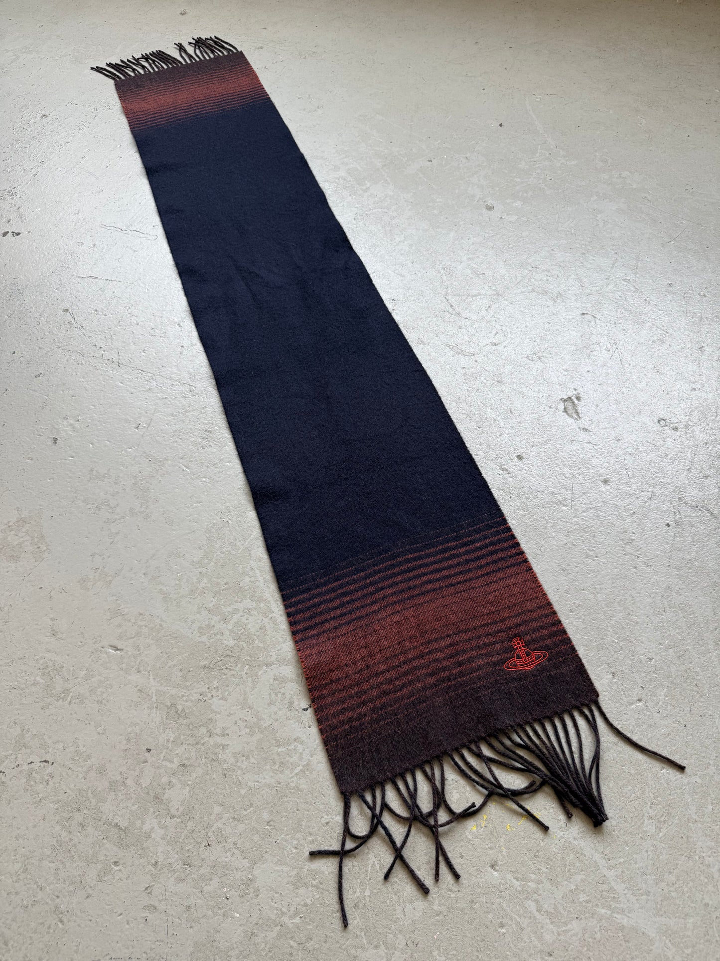 Vivienne Westwood Gradient Navy Scarf (OS)