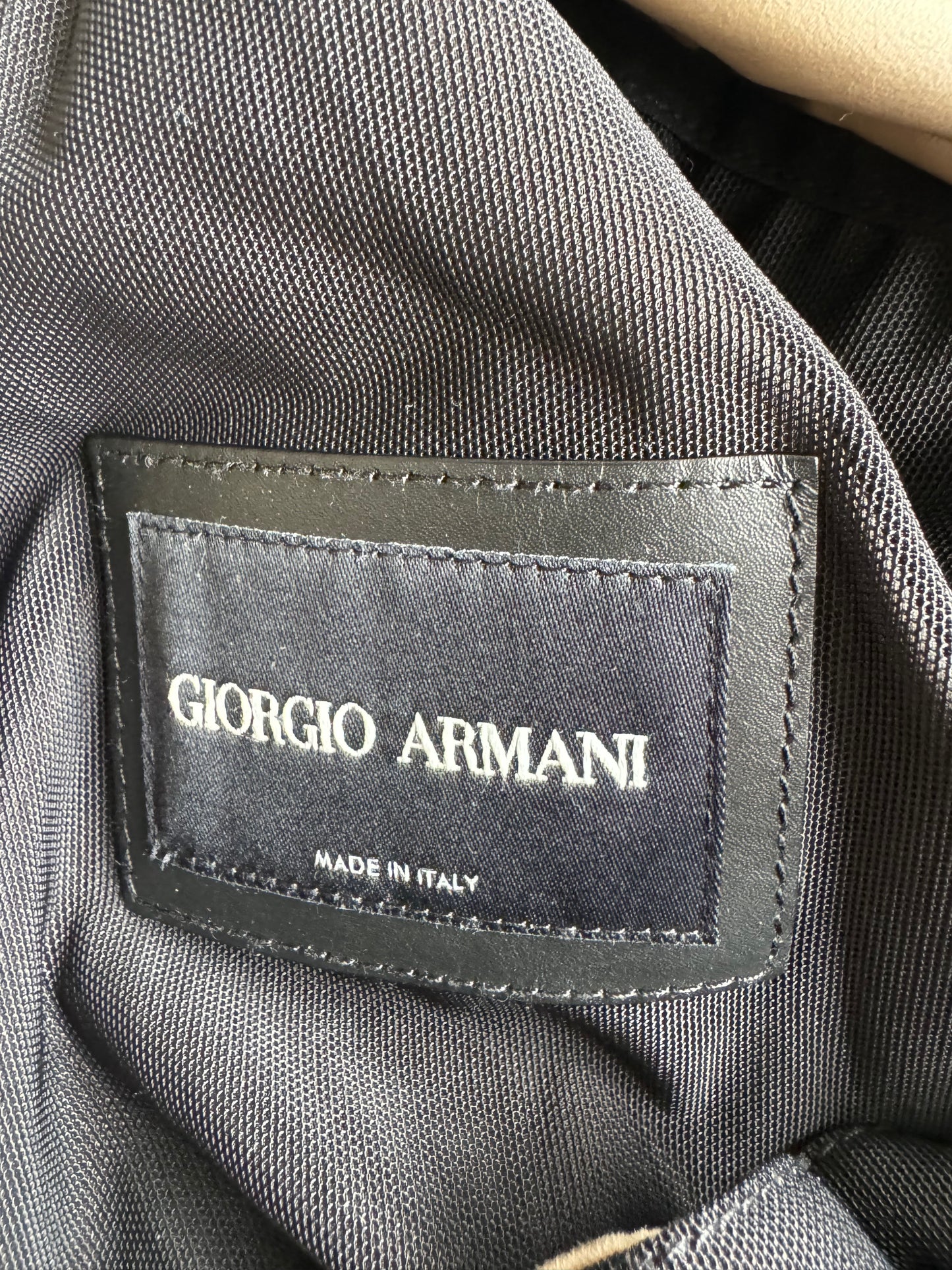 Giorgio Armani Goat Leather Suede Blouson Jacket