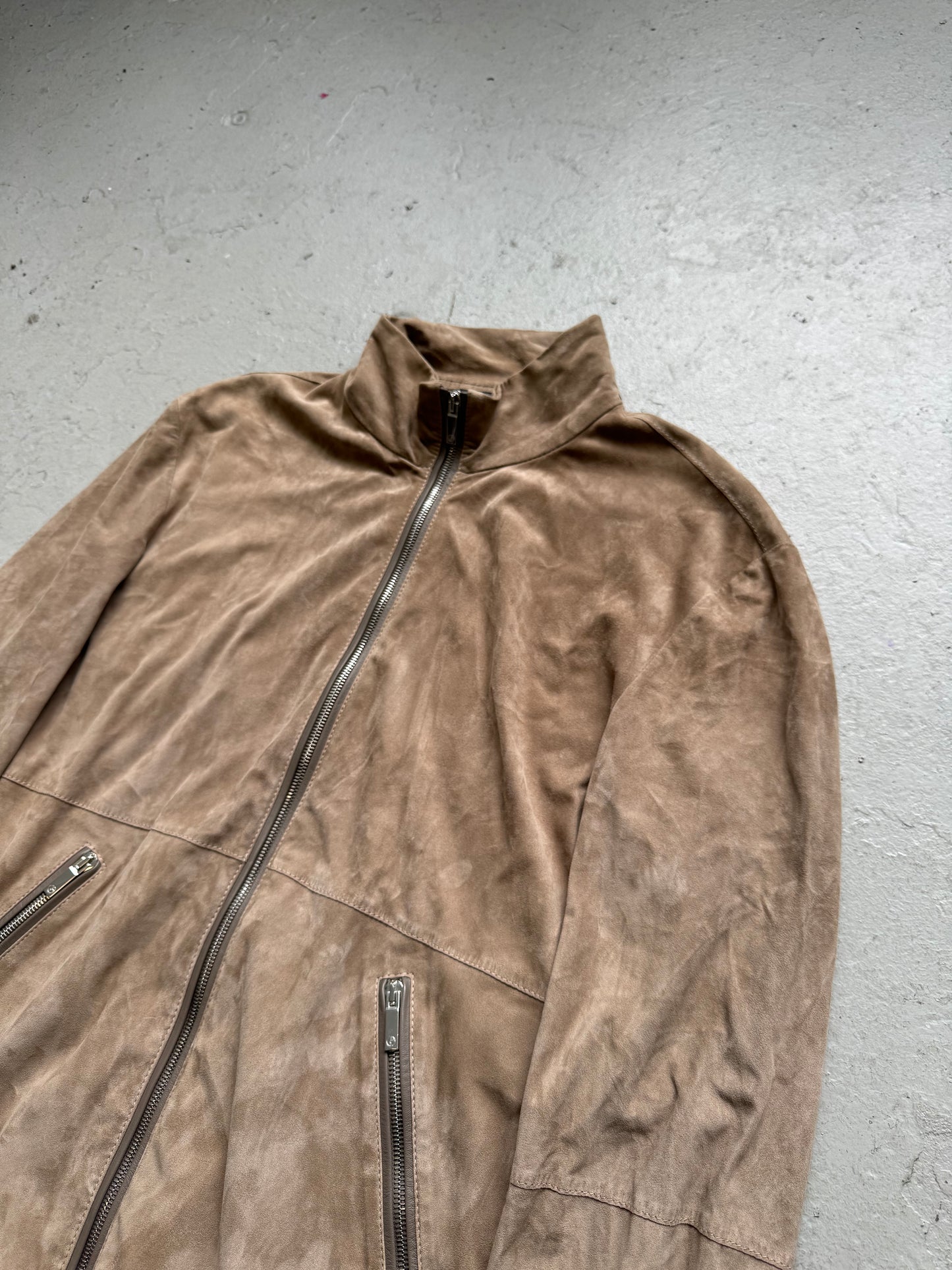 Giorgio Armani Goat Leather Suede Blouson Jacket