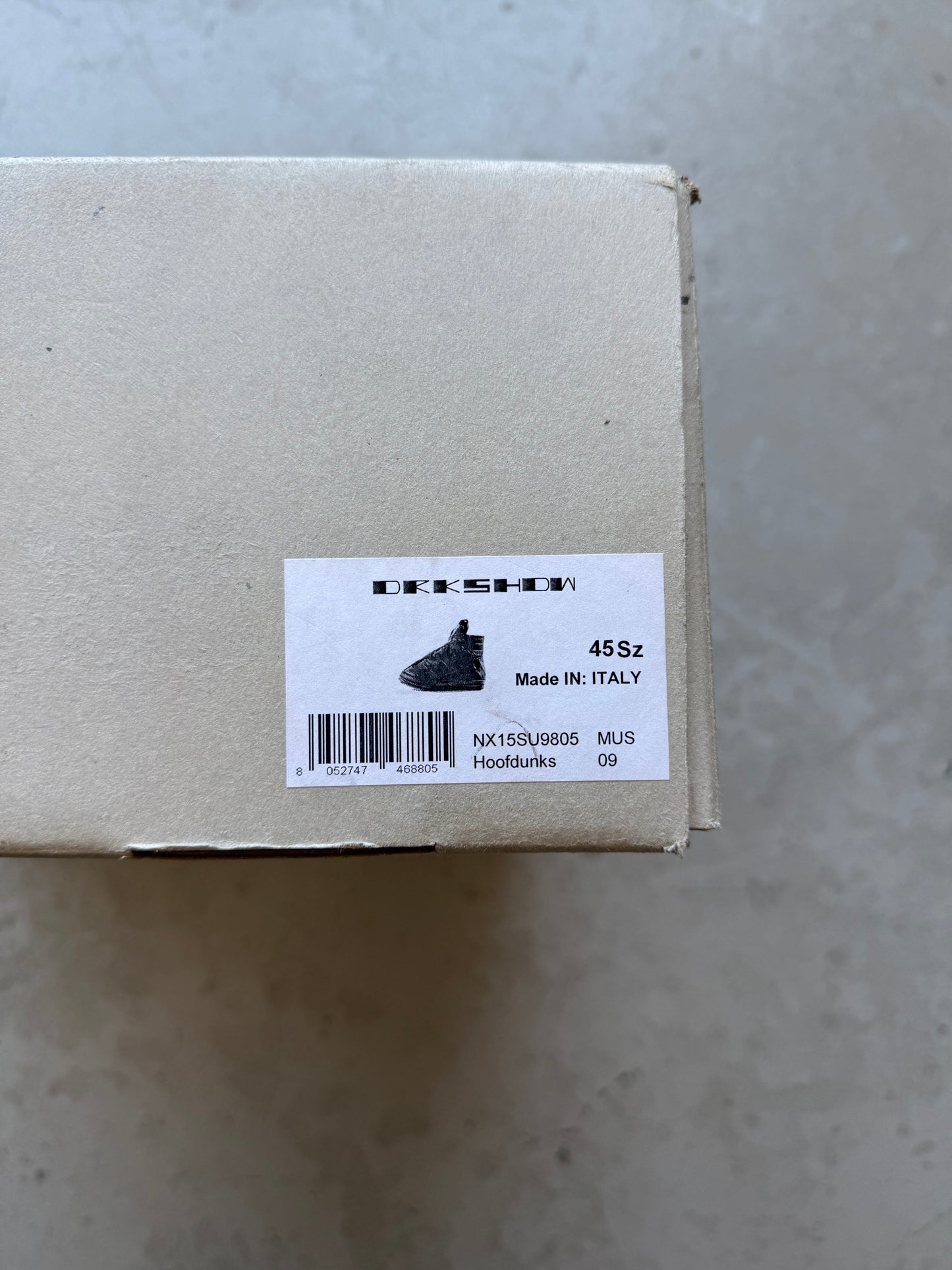 Rick Owens DRKSHDW Hoof Dunk (45)