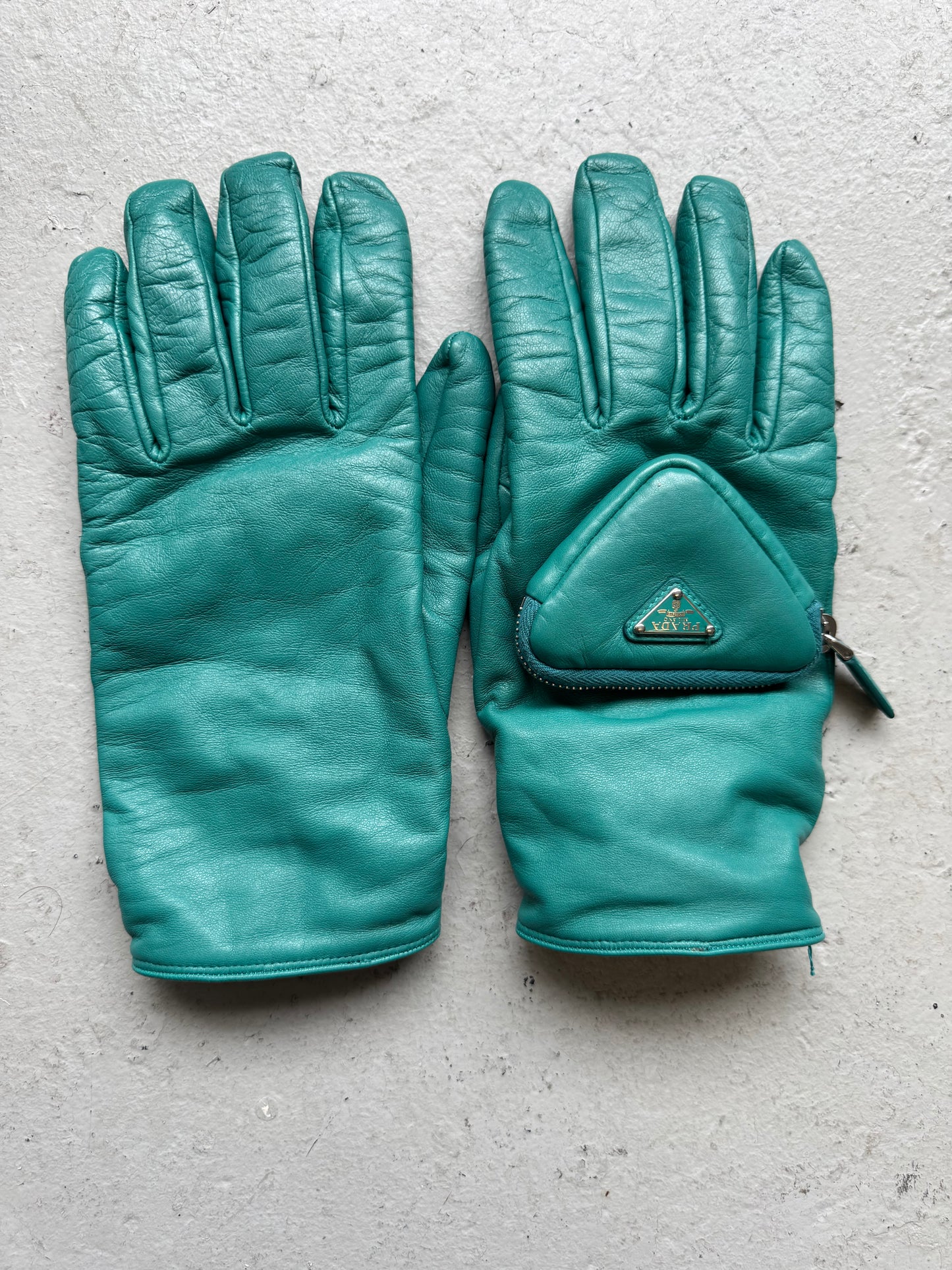 Prada by Raf Simons FW21 Nappa Leather Pocket Gloves