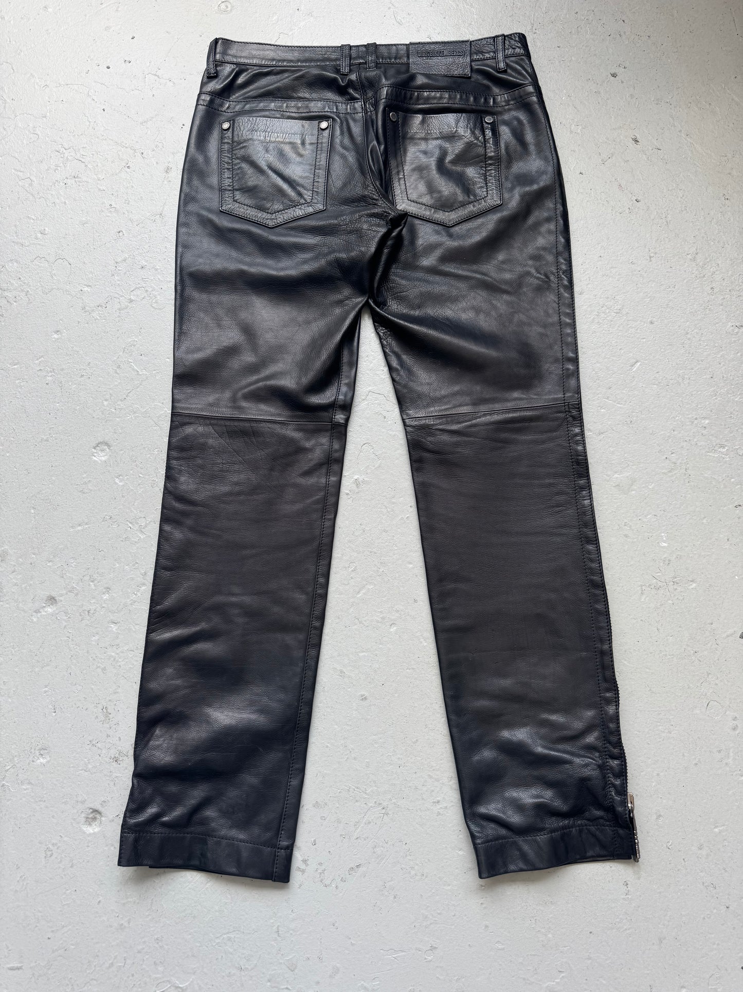 Dirk Bikkembergs Sport Couture Leather Pants (36)