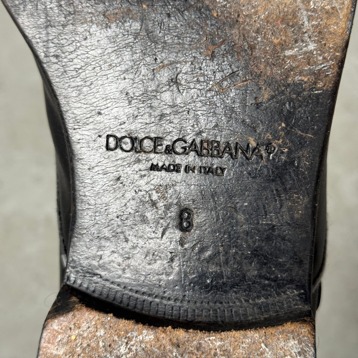 Dolce & Gabbana Black Leather Double Buckle Chelsea Boots (8)
