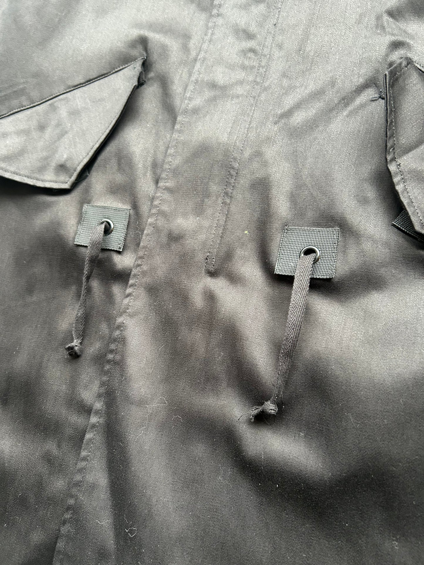 Misanthrope Black Tactical Trench Coat (S)