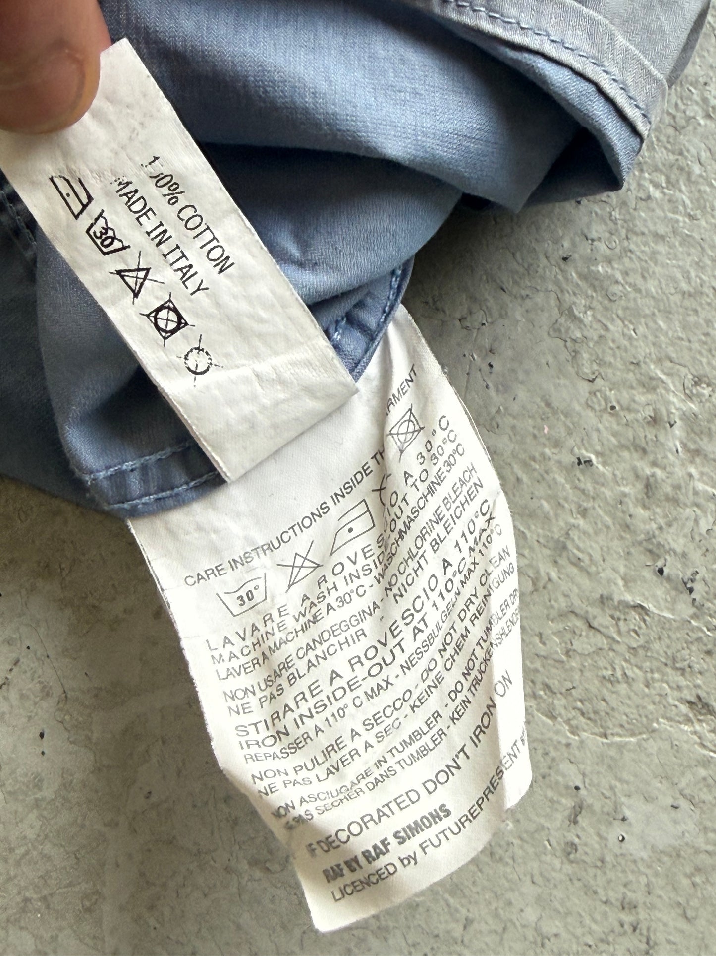 RAF by Raf Simons Patchwork Button Up (XL)
