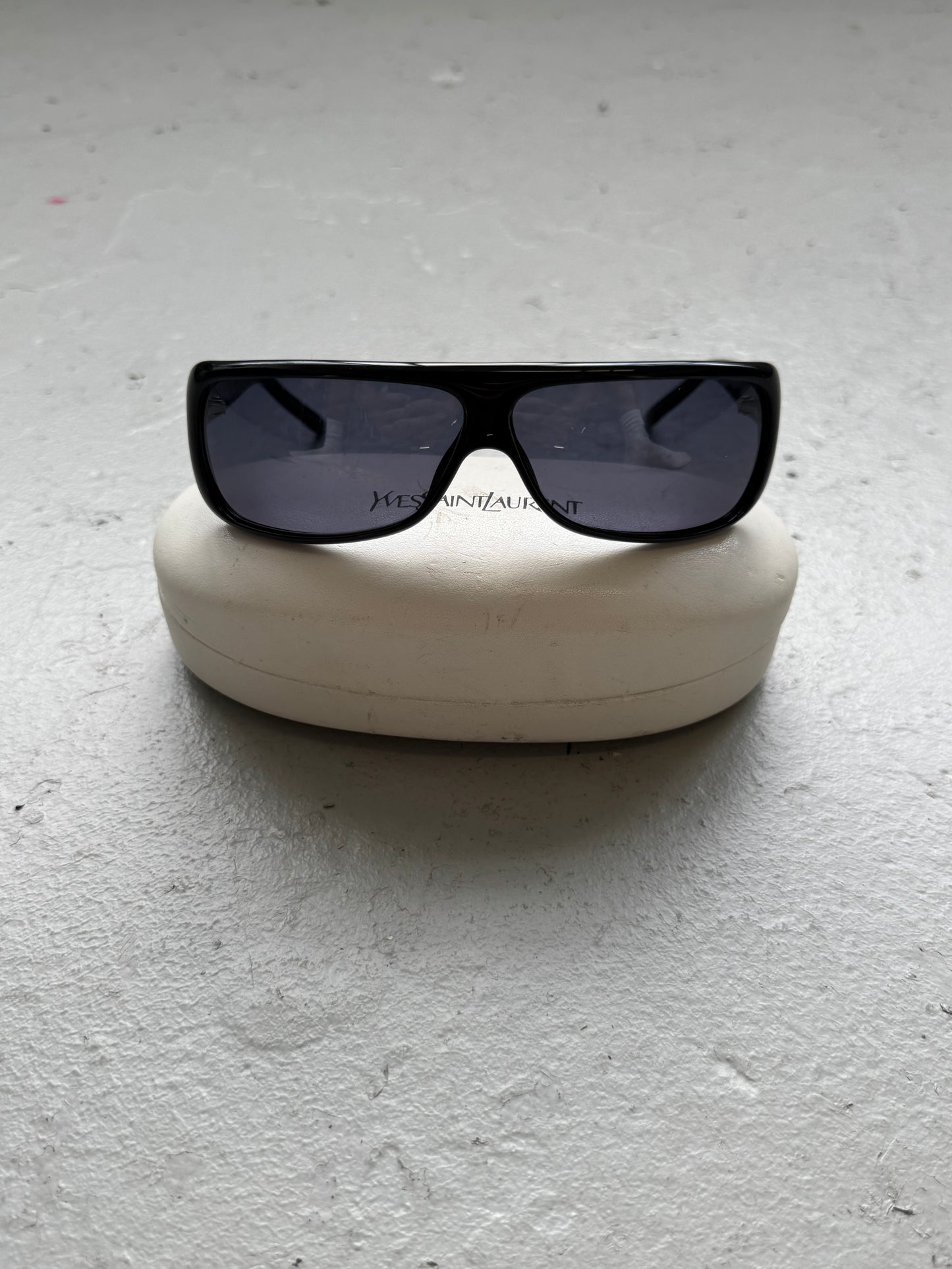 Yves Saint Laurent Black Sunglasses (OS)