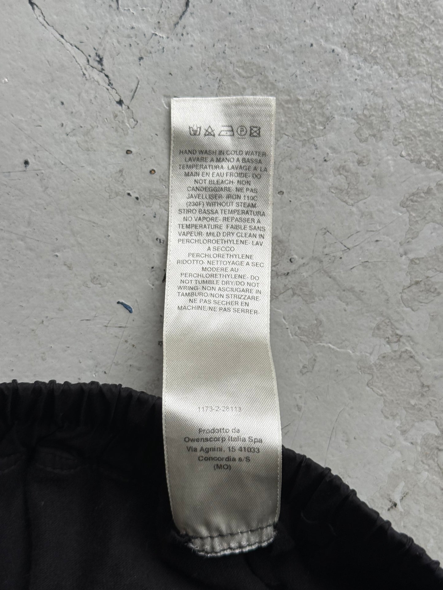 Rick Owens SS25 Cotton Black Belas (S)