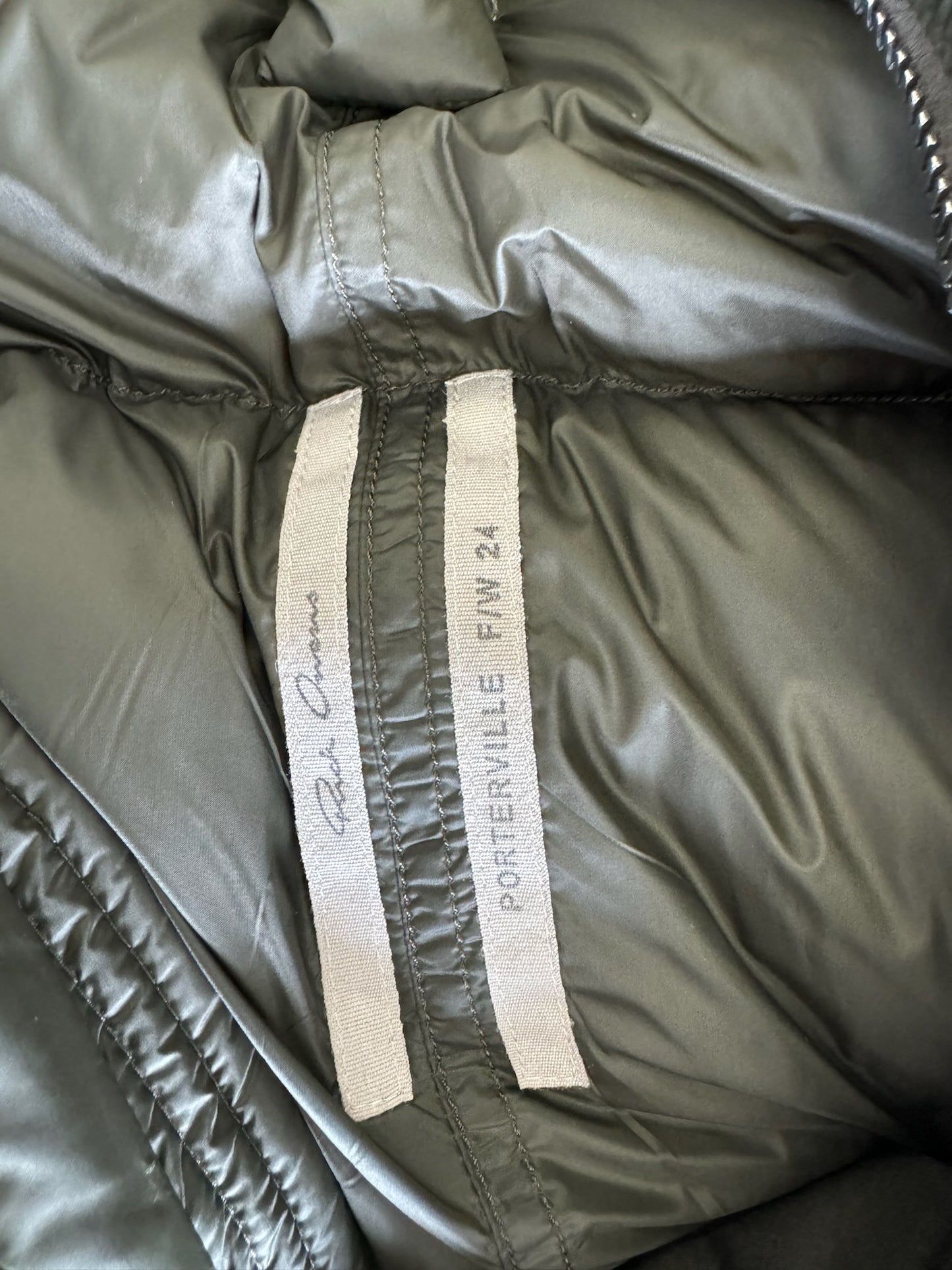 Rick Owens Porterville FW24 Sail Duvet Down Jacket (UNI)