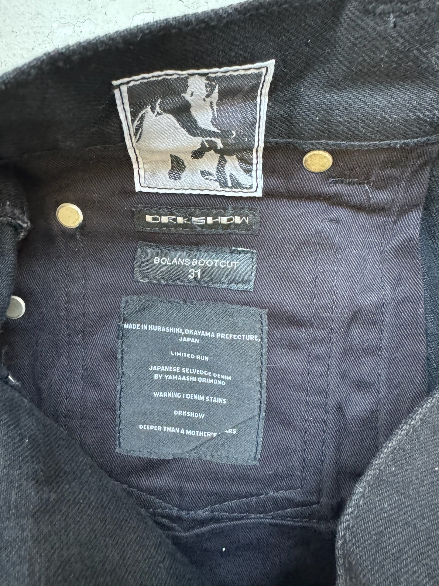 Rick Owens Drkshdw Bolans Bootcut Japanese Denim (31)