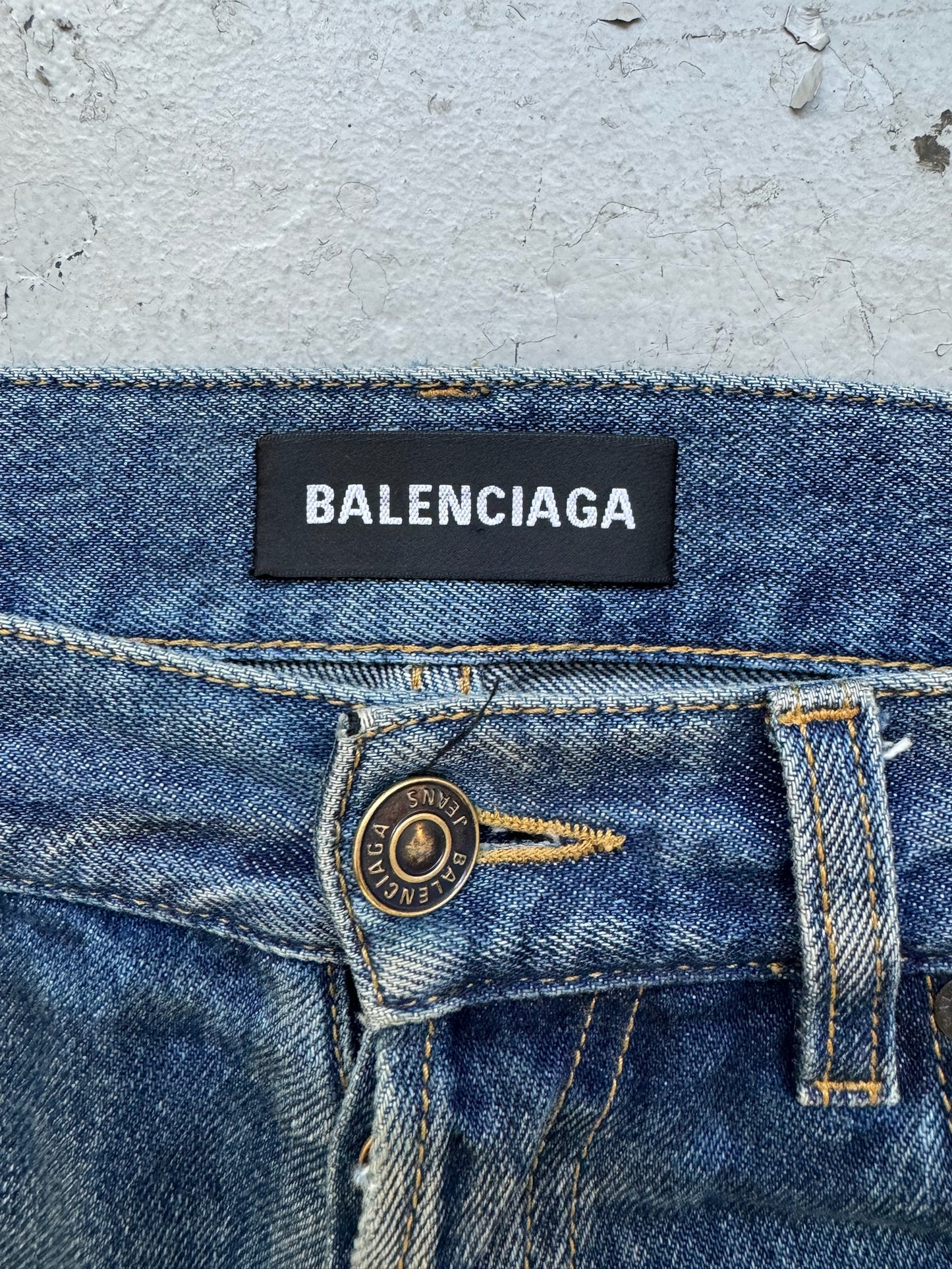 Balenciaga Light Wash Bootcut Denim (30)