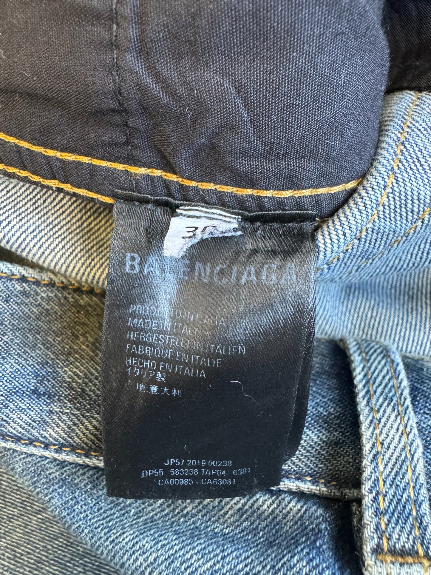 Balenciaga Light Wash Bootcut Denim (30)