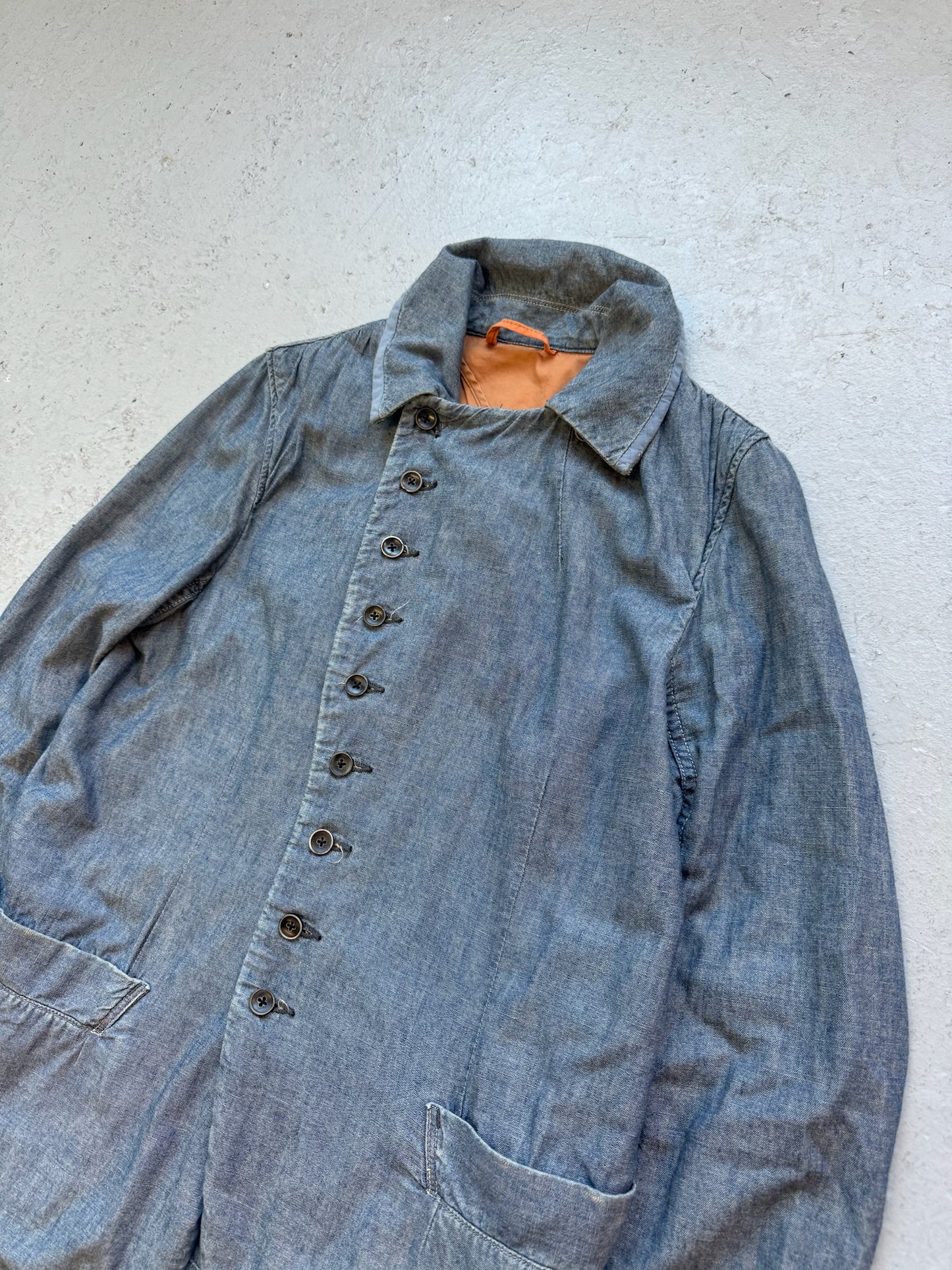 Kapital Asymmetrical Button Denim Jacket (1)