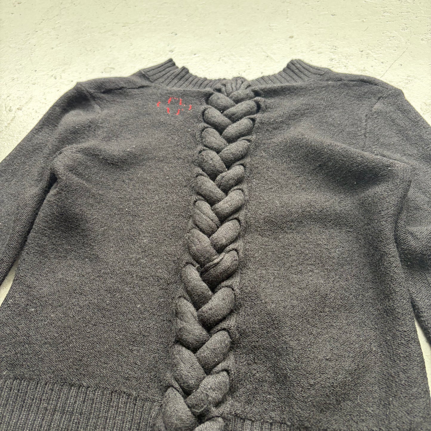A.F. Vandevorst Black Backlace Sweater (M)