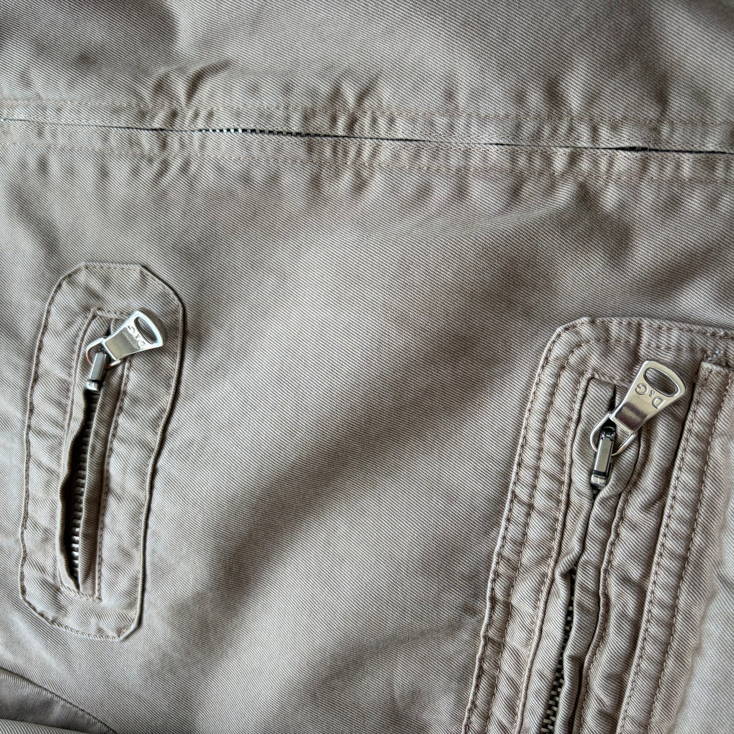Dolce & Gabbana 2000s Khaki Multi Pocket Cargo Jacket (48)