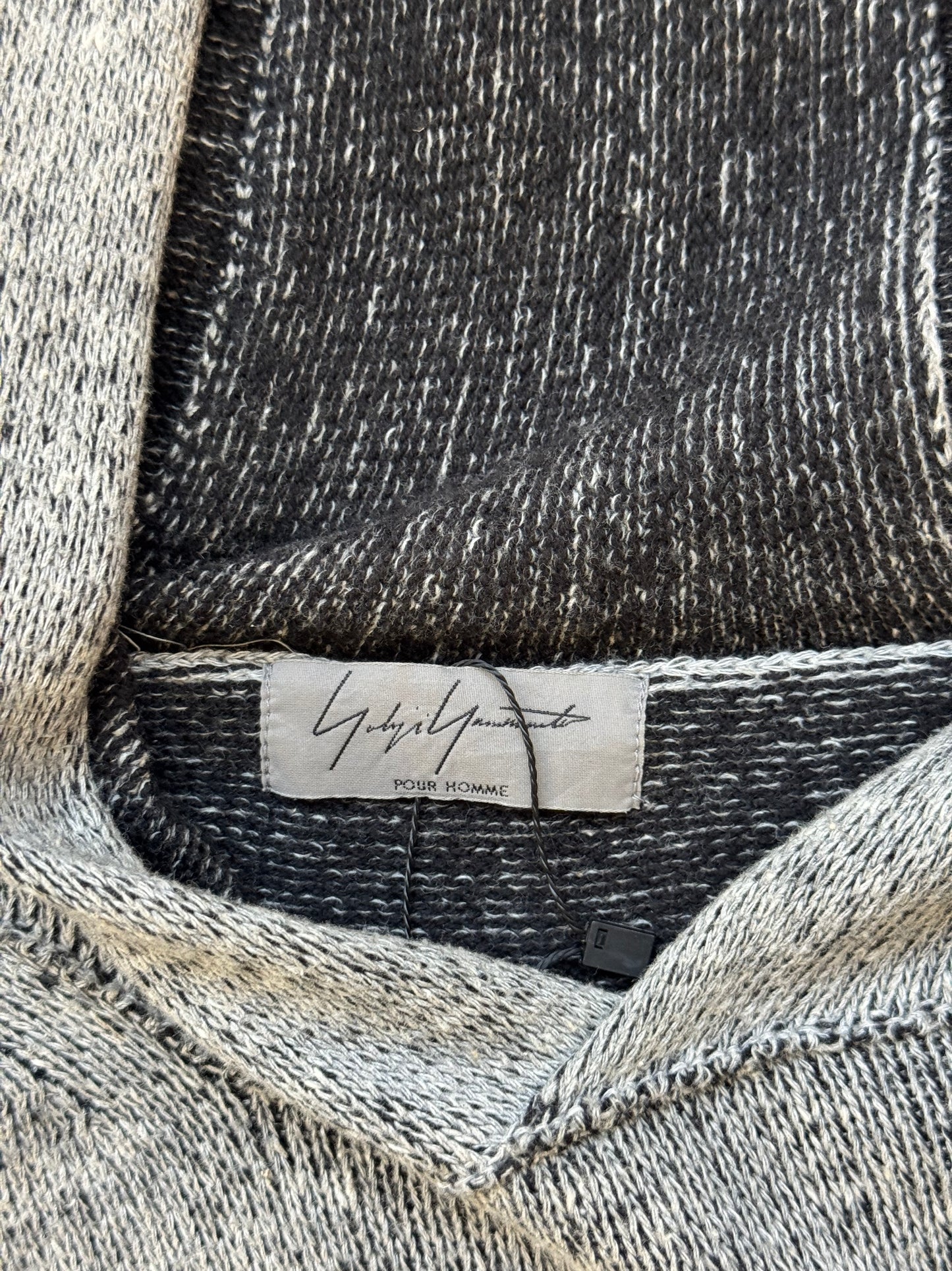 Yohji Yamamoto Pour Homme Grey Hoodie (3)
