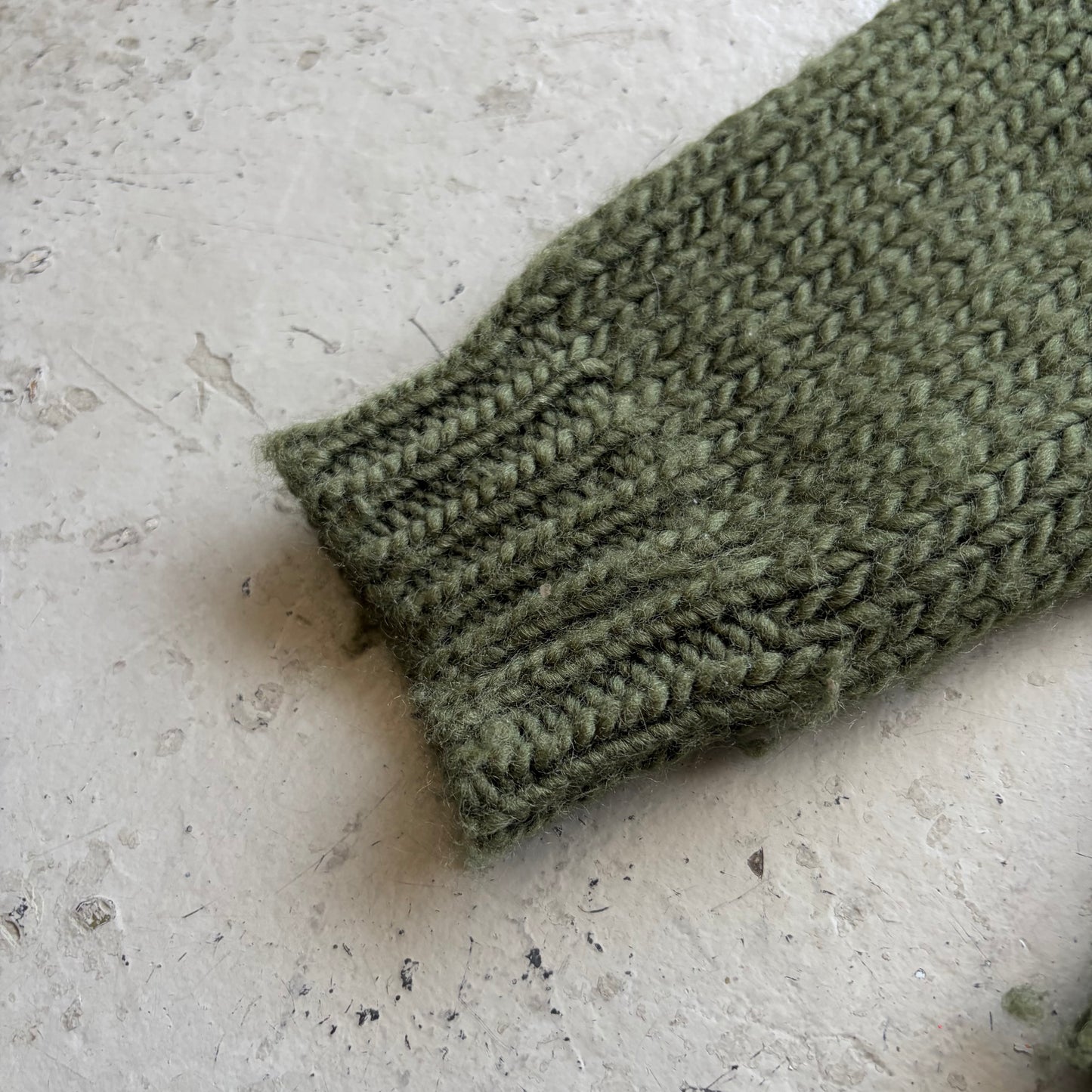 Vuja Dé Wool Green Knit Sweater (1)