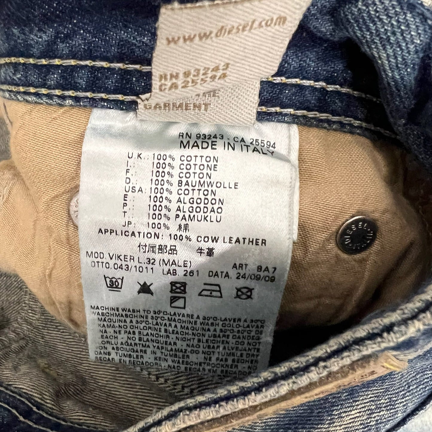 Diesel 08 Viker Denim Pants (28)