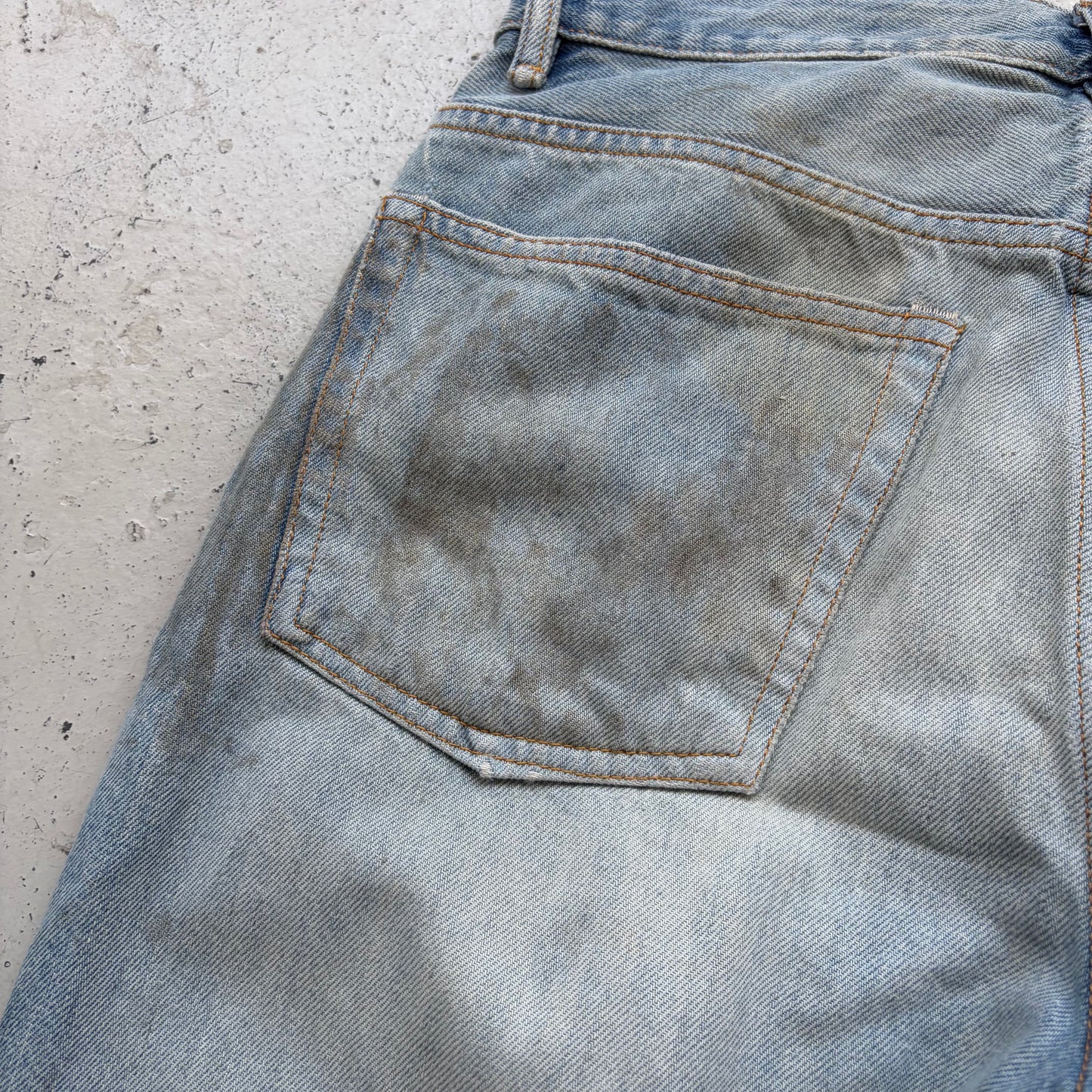 Acne Studios 2021M Mudwashed Blue Flared Denim (28)