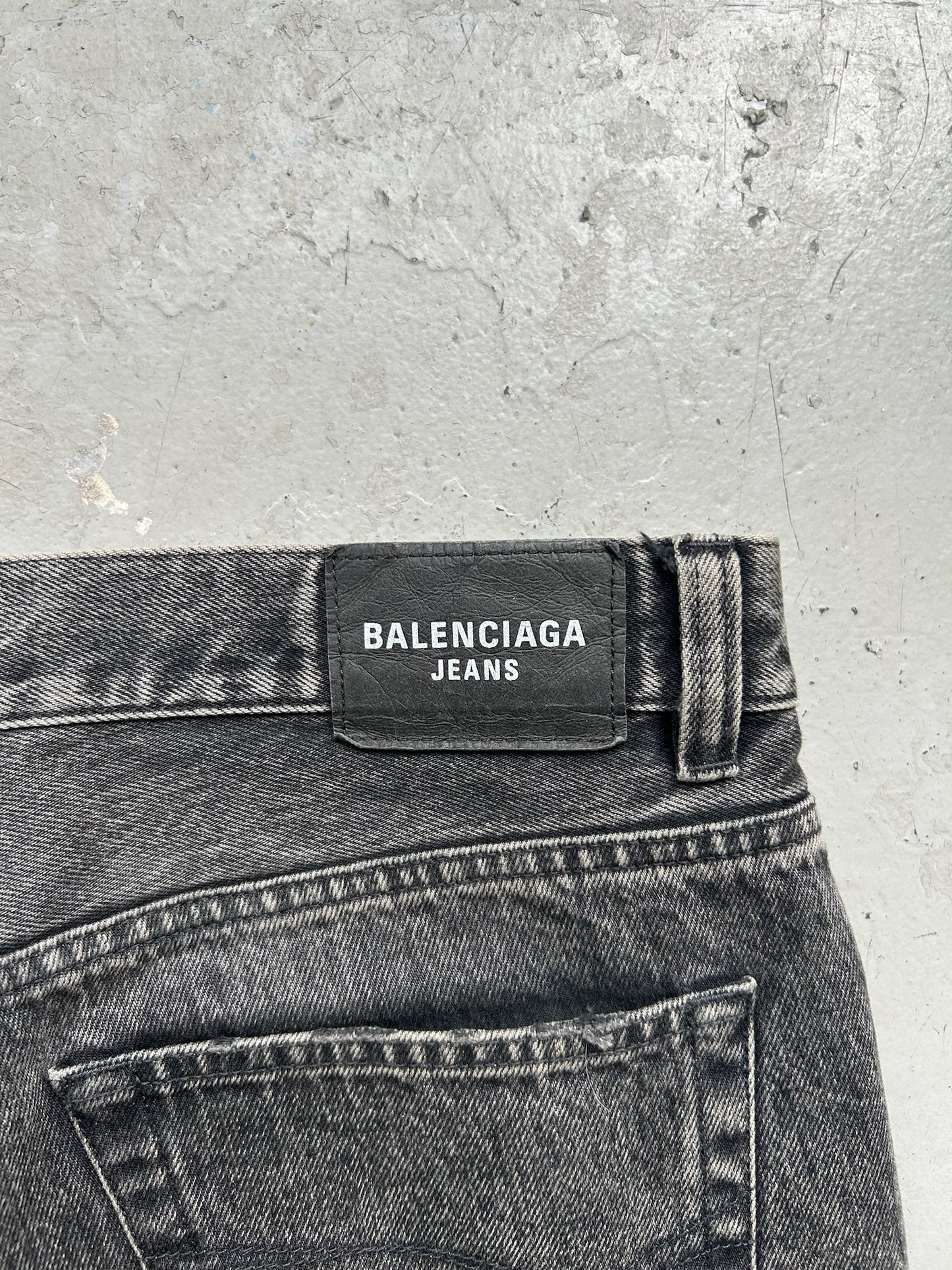 Balenciaga Lost Tape Grey Wash Denim (L)