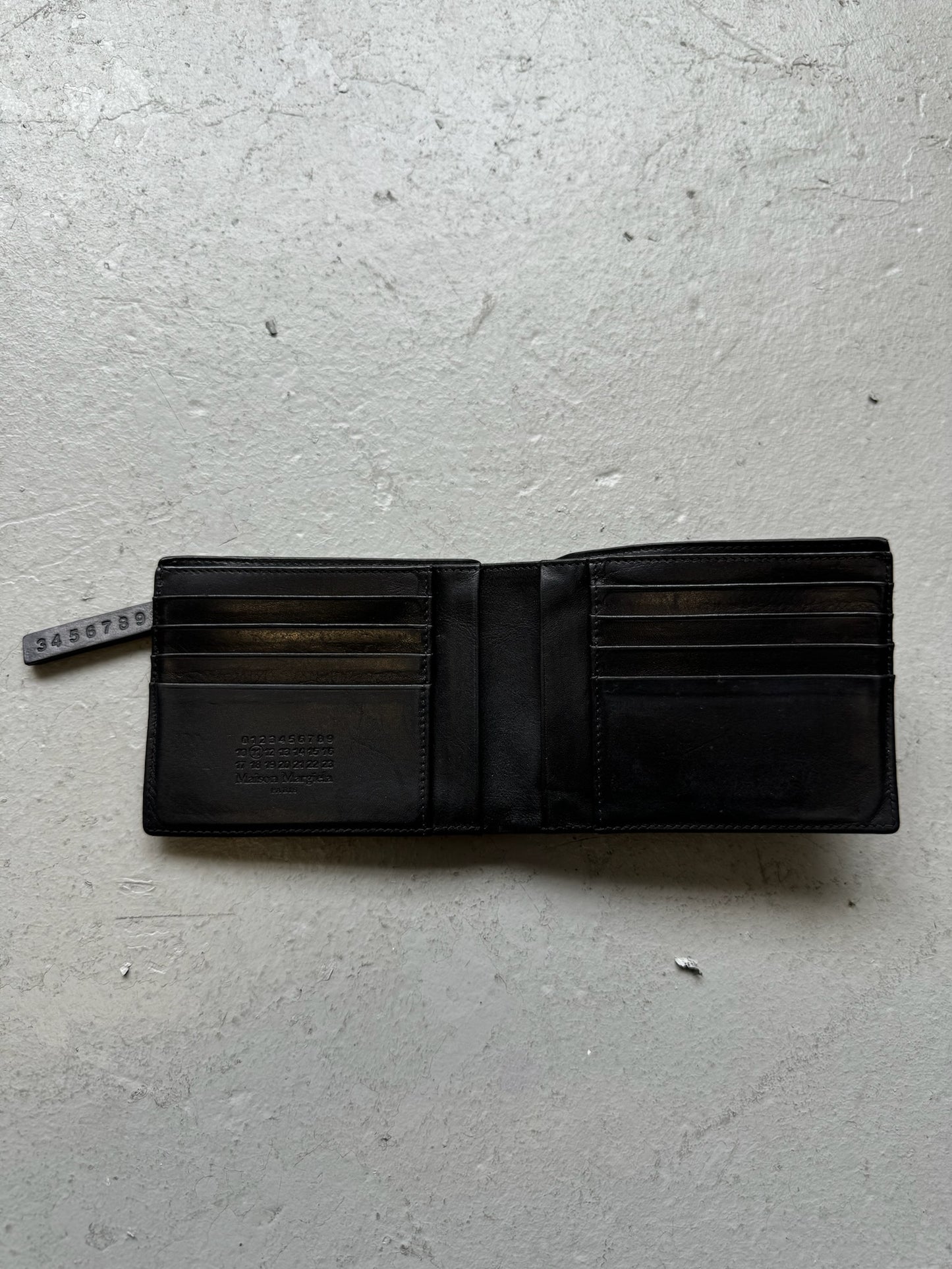 Maison Margiela Black Tri Fold Wallet (OS)