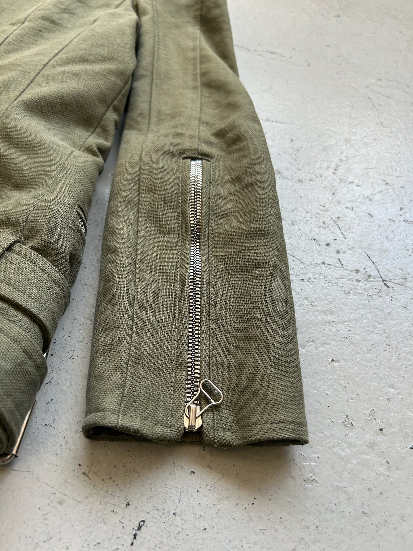 Balmain by Christophe Decarnin Studded Patch Military Biker Jacket (42)