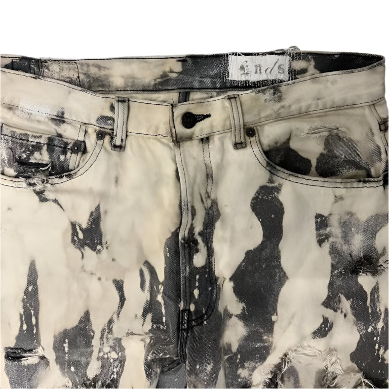 Ends RP Bleached Splatter Denim Pants (L)