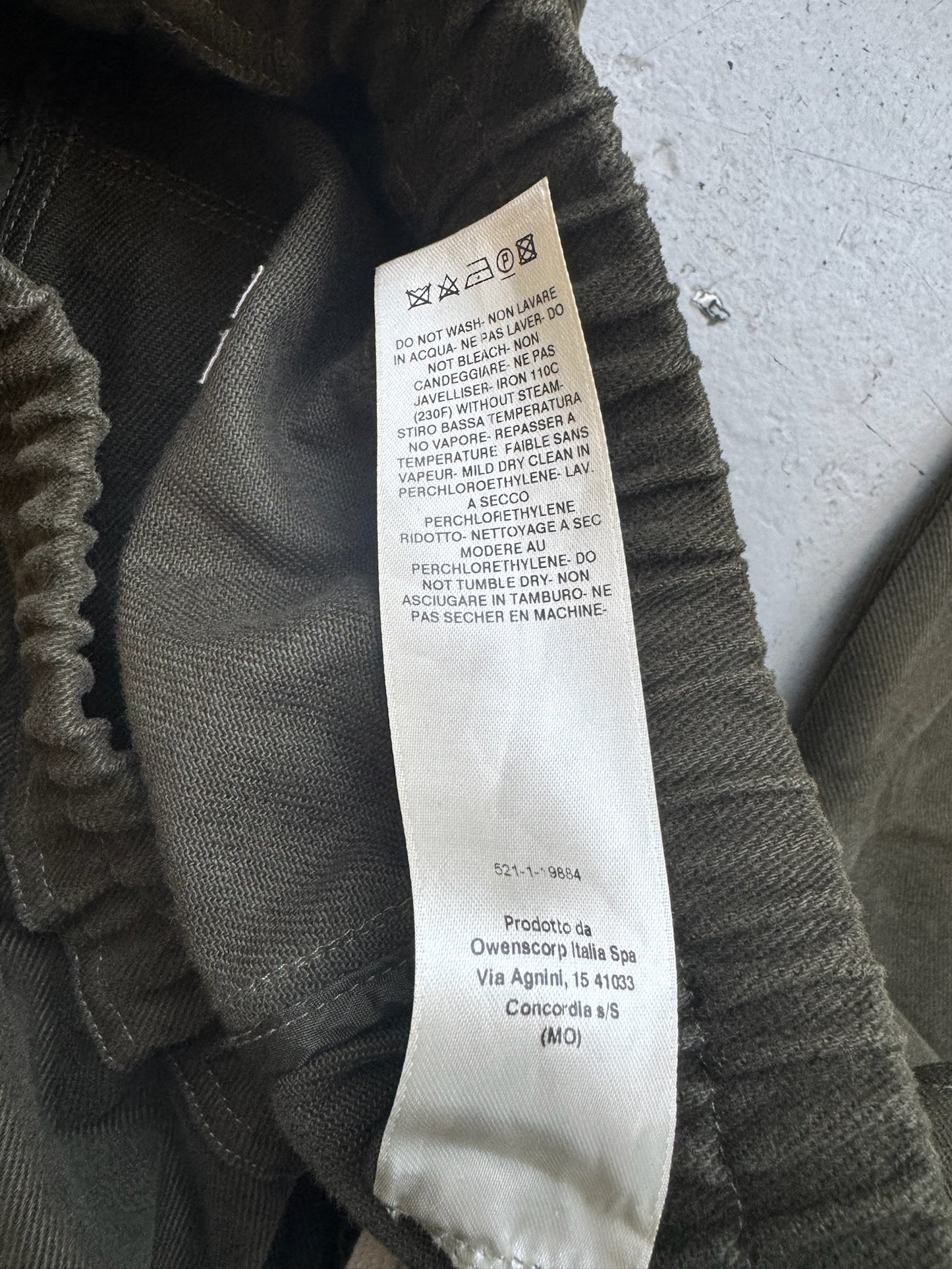 Rick Owens FW22 Strobe Cotton Blend Trousers (52)