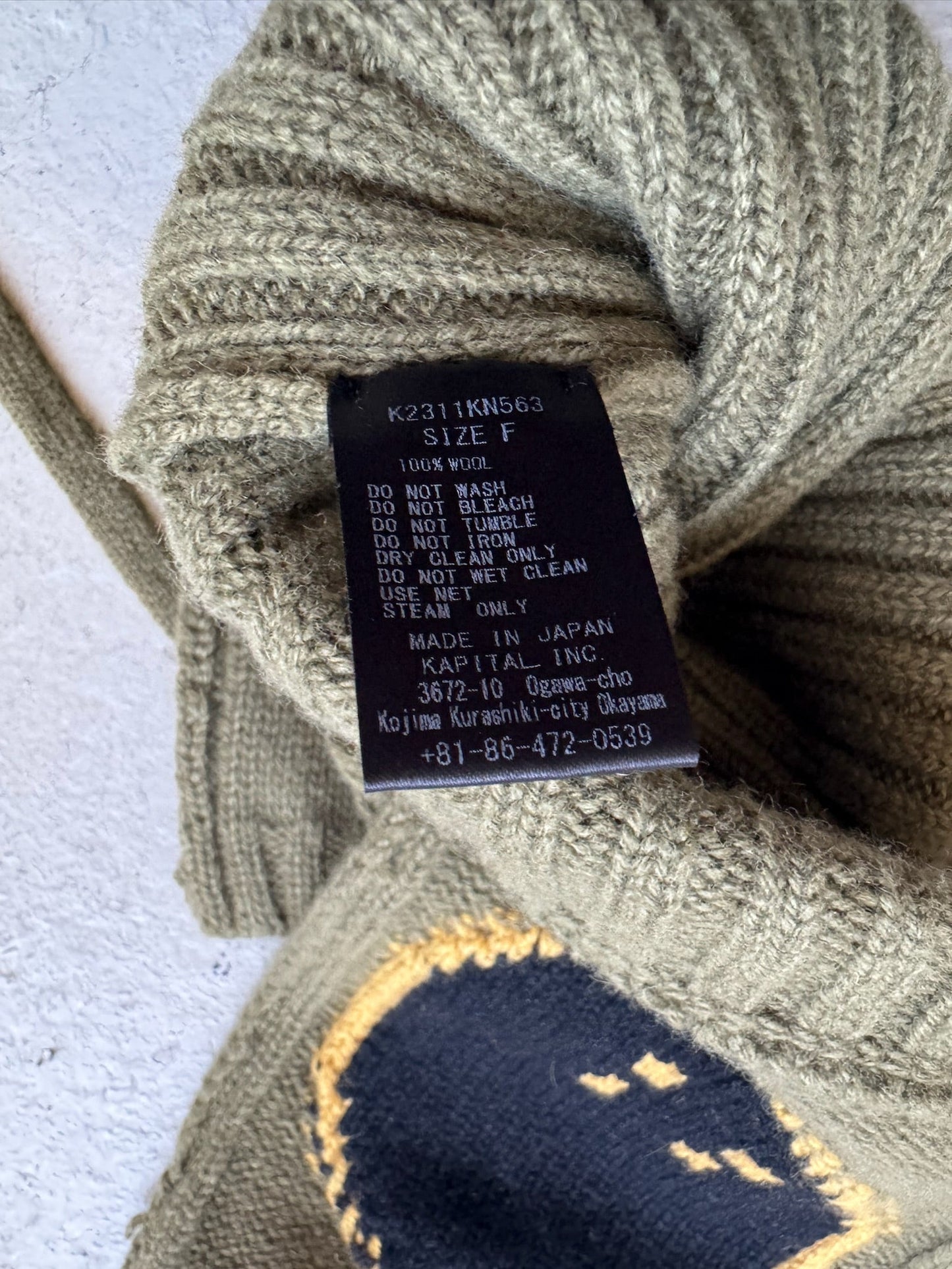 Kapital 5G Wool Rainbowy Smiley Hat (F)