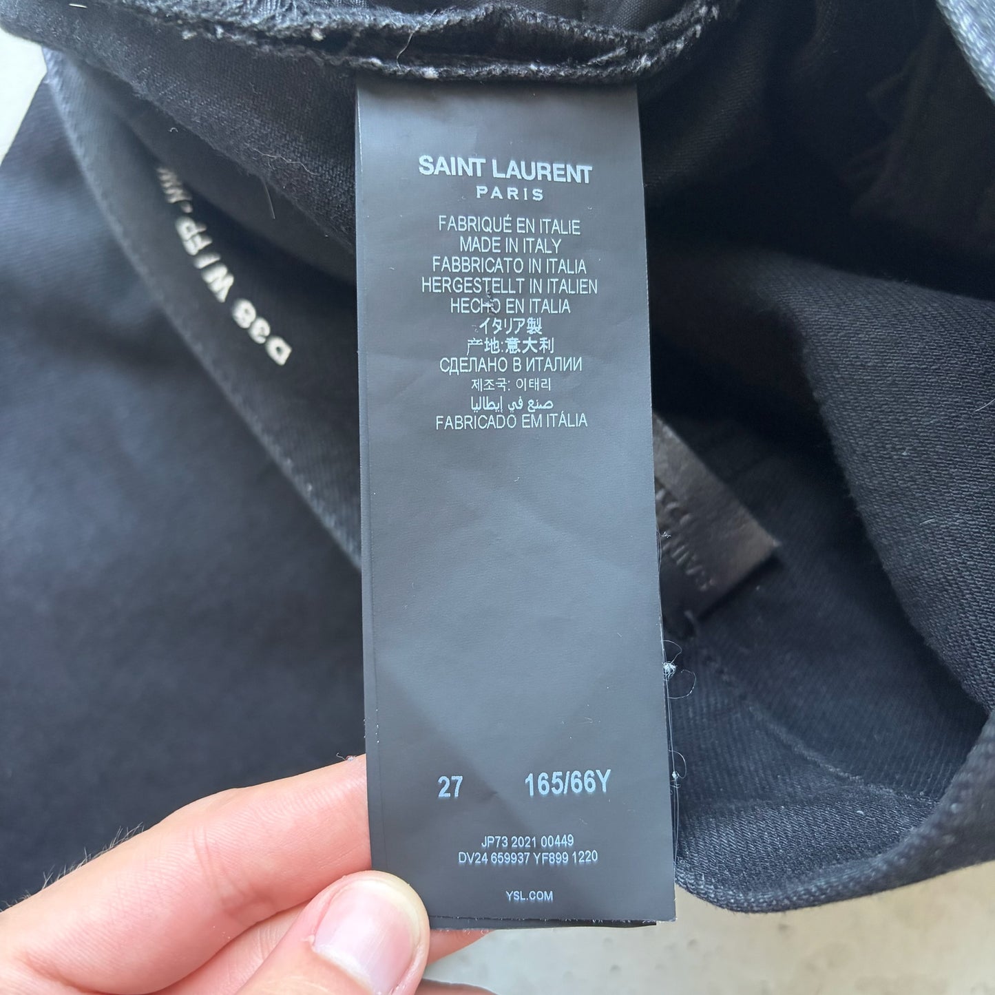 Saint Laurent Paris 2021 D38 Black Jeans (27)
