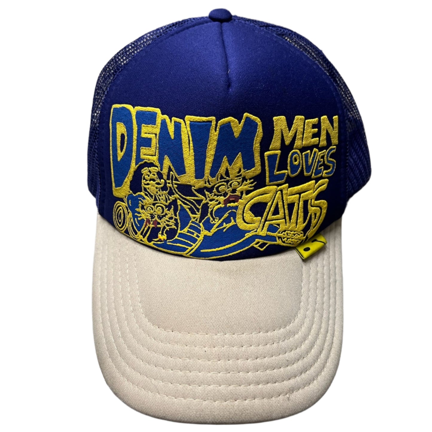 Kapital "Denim Men Loves Cats" Purple Trucker Hat (OS)