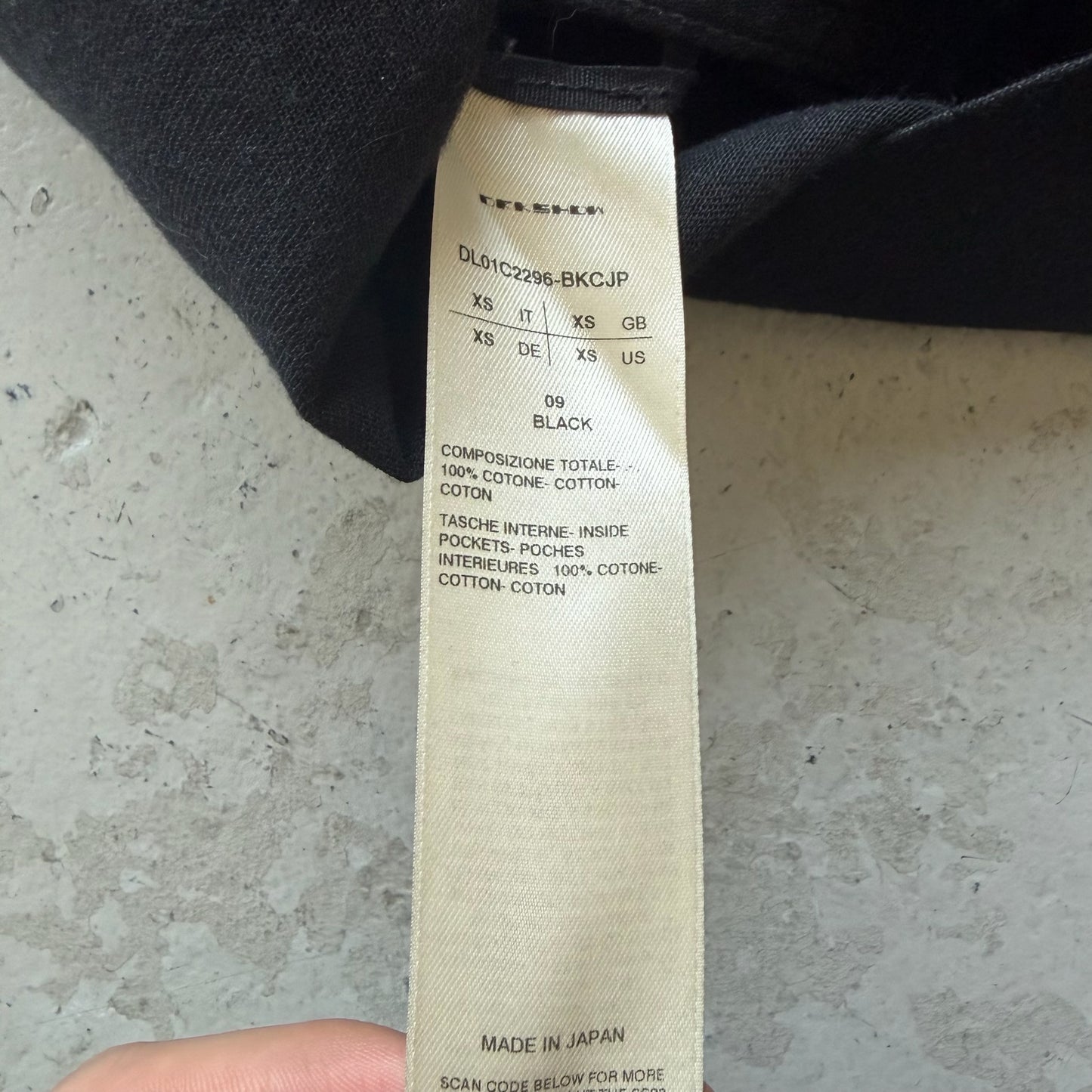 Rick Owens DRKSHDW 8oz Magnum Short Sleeve Shirt (XS)