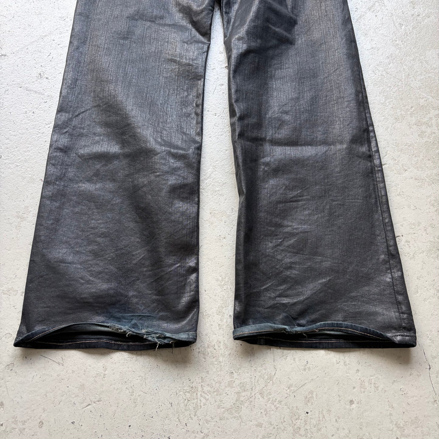 Rick Owens DRKSHDW FW18 Black Waxed Mastadon Cut (28)