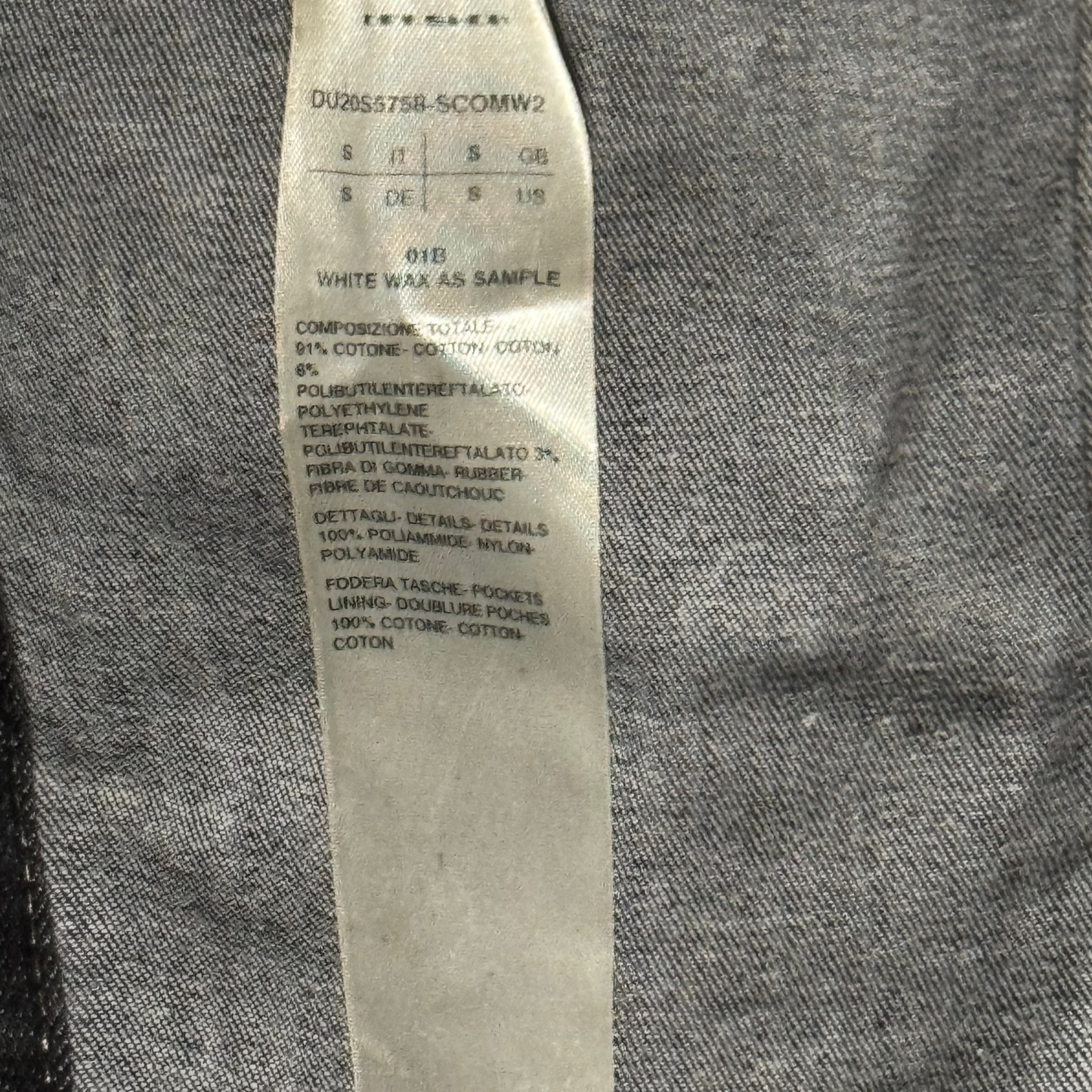 Rick Owens DRKSHDW White Wax Sample Worker Jacket (S)