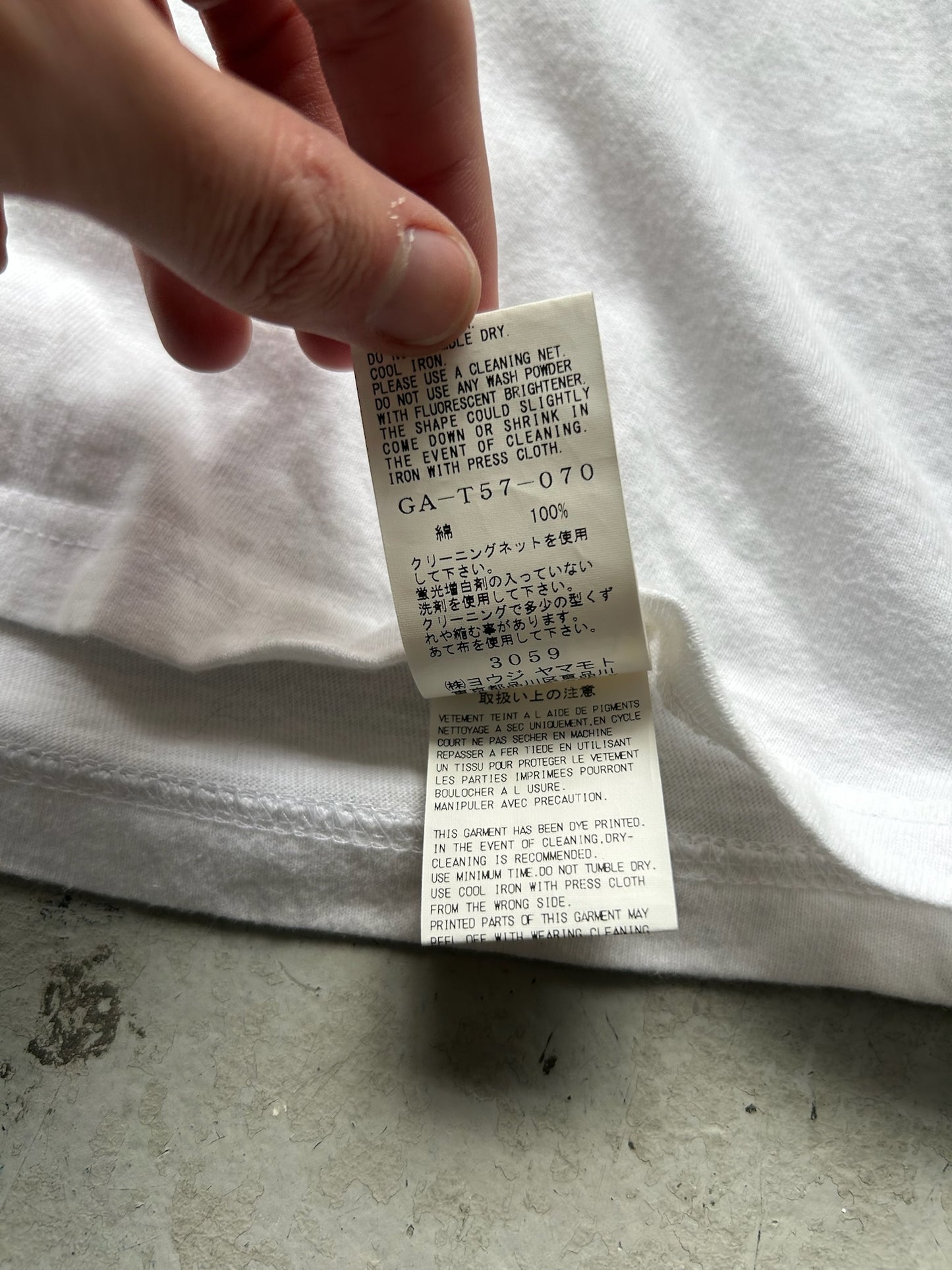 Yohji Yamamoto Ground Y White Logo Short Sleeve (4)