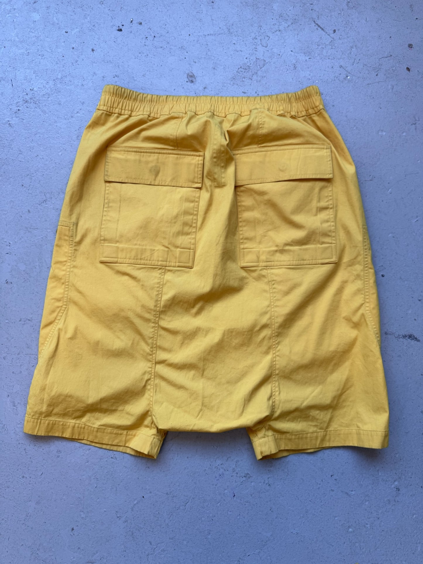 Rick Owens SS20 Tecuatl Lemon Baushaus Cargo Shorts (52)
