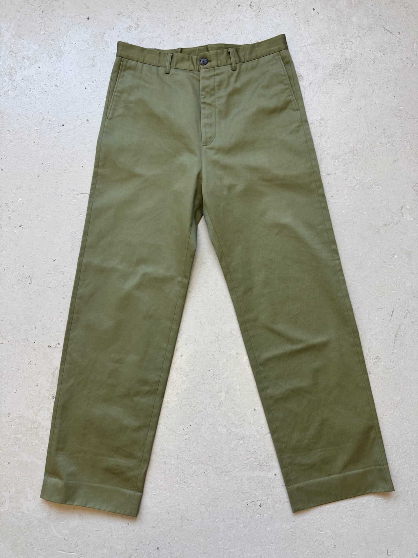 Balenciaga Paris Olive Trousers (44)