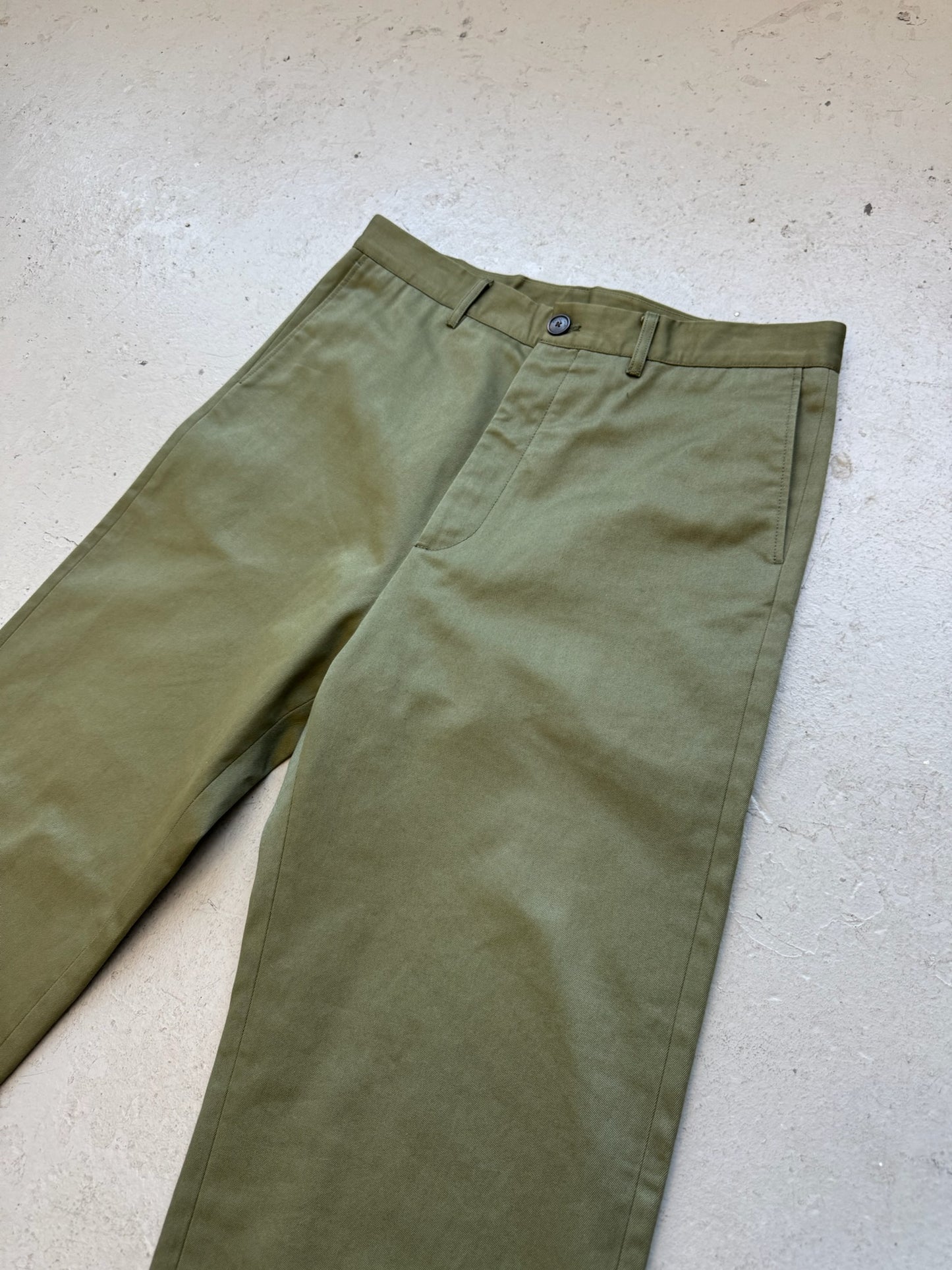 Balenciaga Paris Olive Trousers (44)
