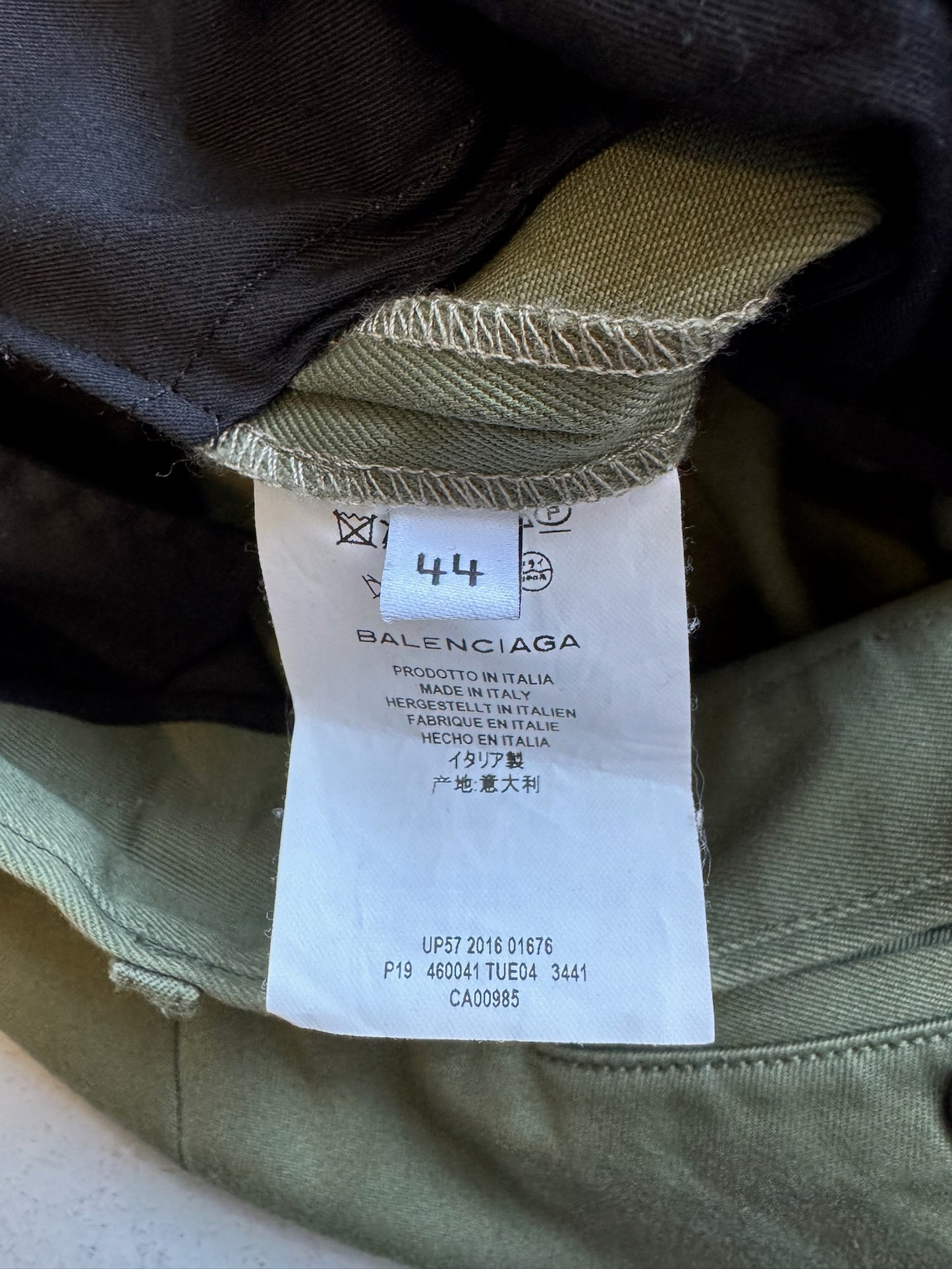 Balenciaga Paris Olive Trousers (44)