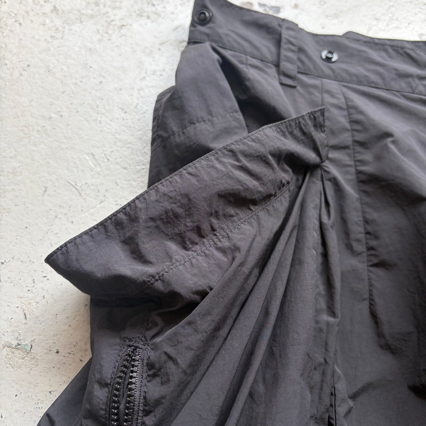 Archival Black Nylon Shorts (M)