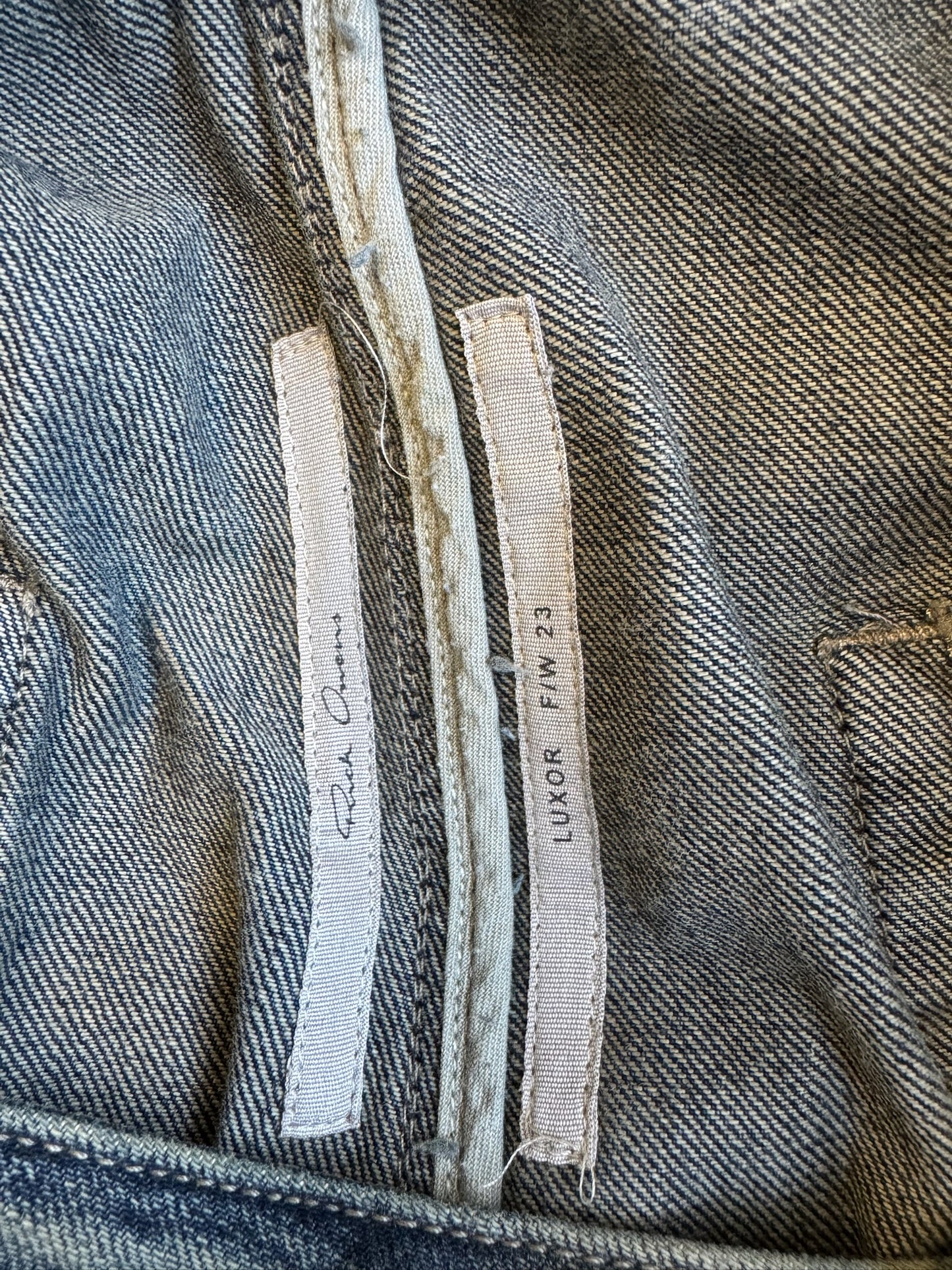 Rick Owens FW23 Luxor Pearl/Acid Degrade Godet Skirt (30)