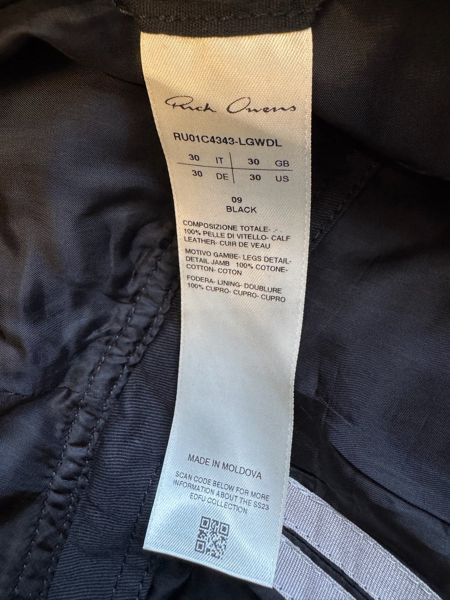 Rick Owens Edfu SS23 Grained Lamb Leather Bolan Banana Cut (30)
