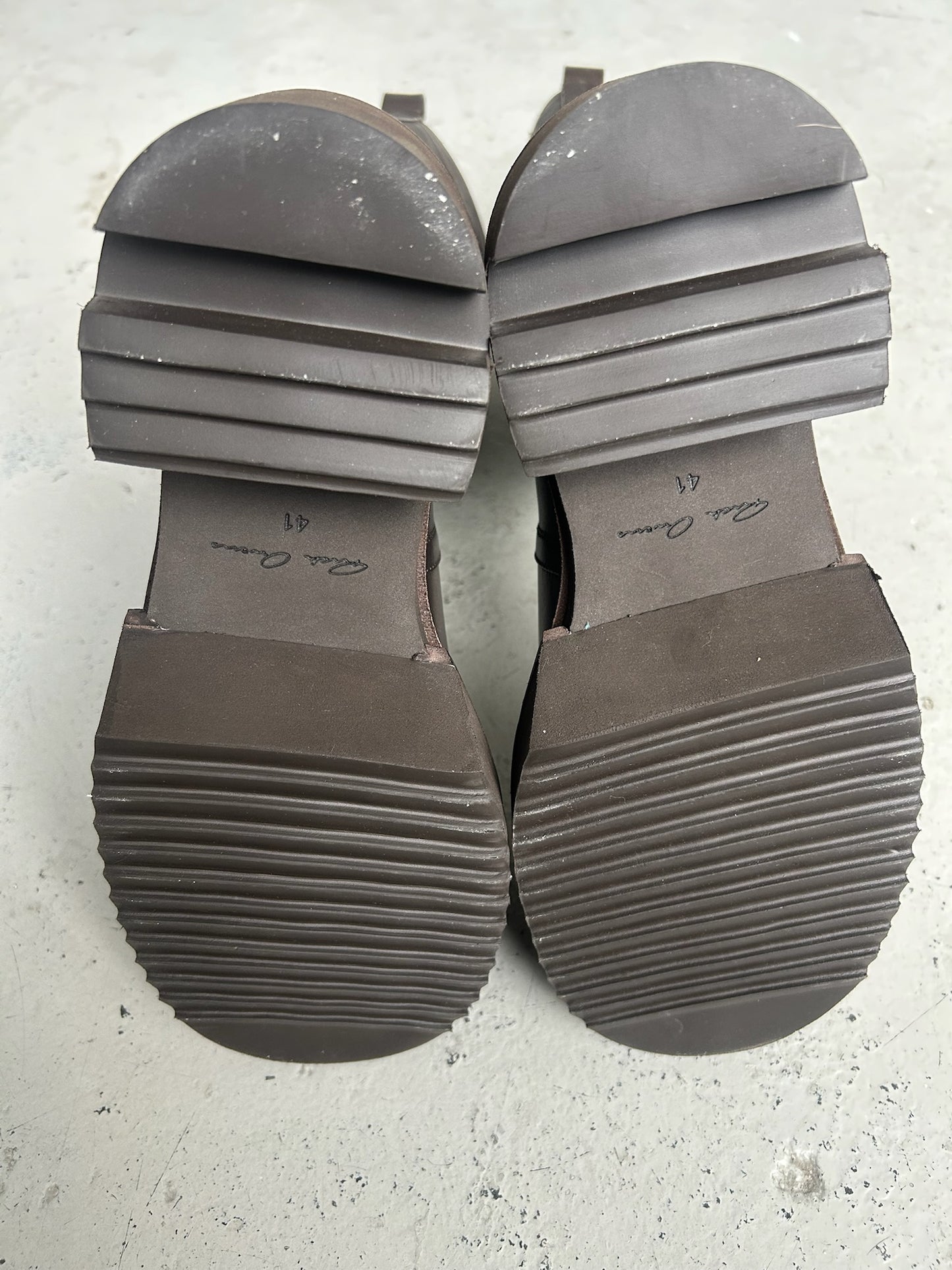 Rick Owens Pull On Brown Leather Bogan (41)