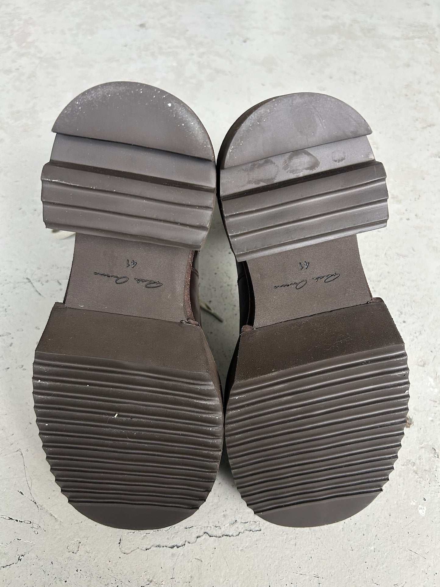 Rick Owens Lace Up Brown Bogan (41)