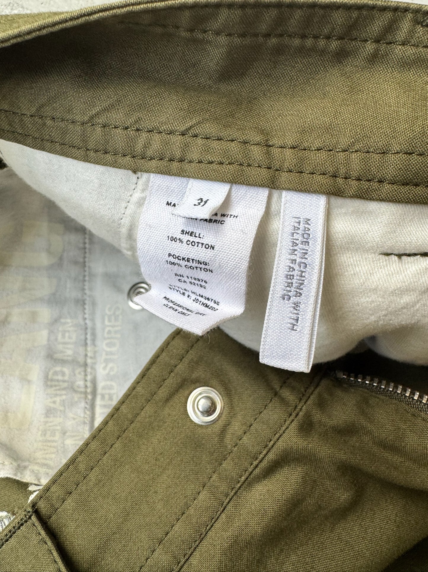 Helmut Lang Olive Astro Pants (31)
