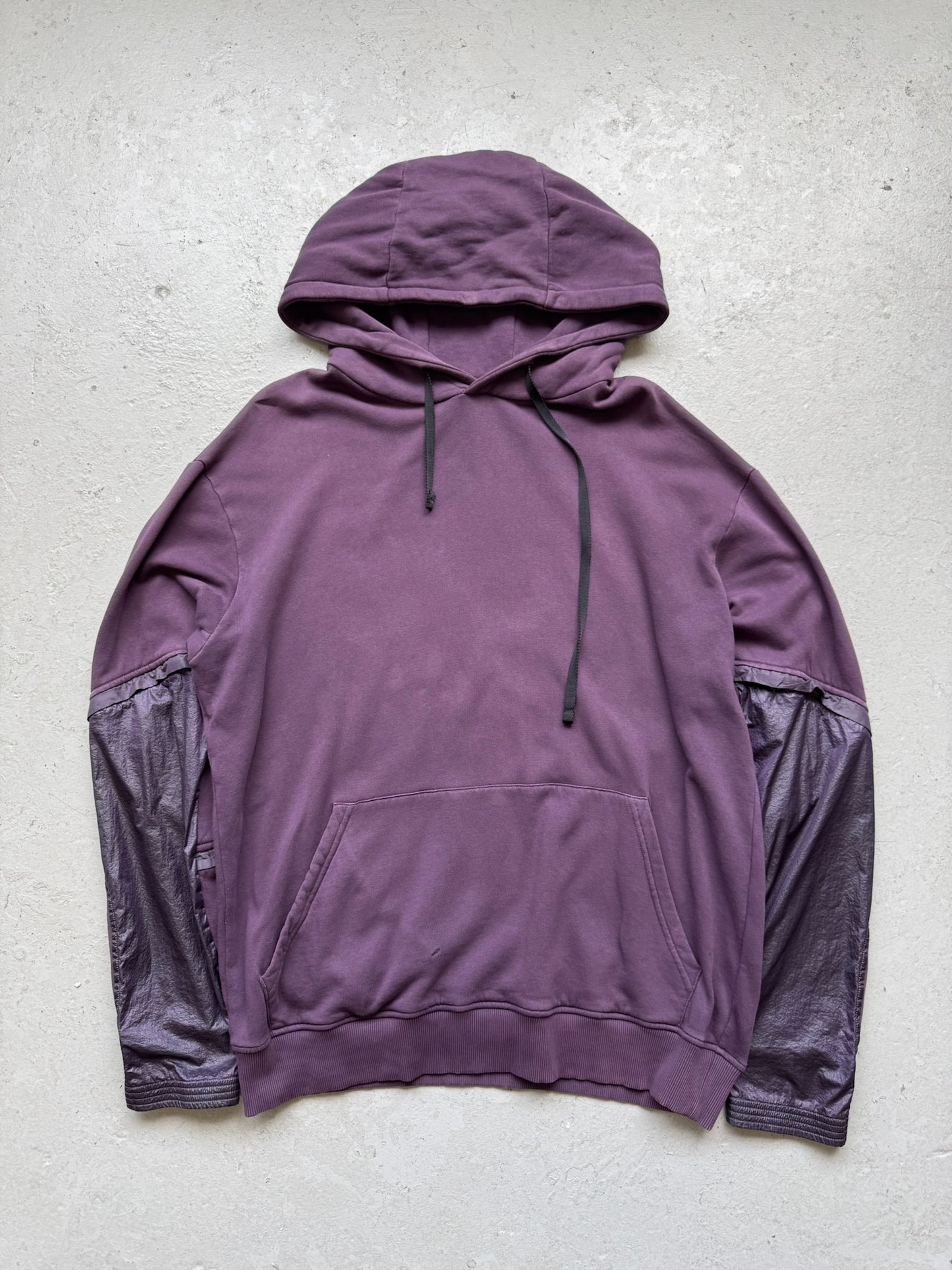 Alyx Purple Nylon Sleeve Hoodie (L)