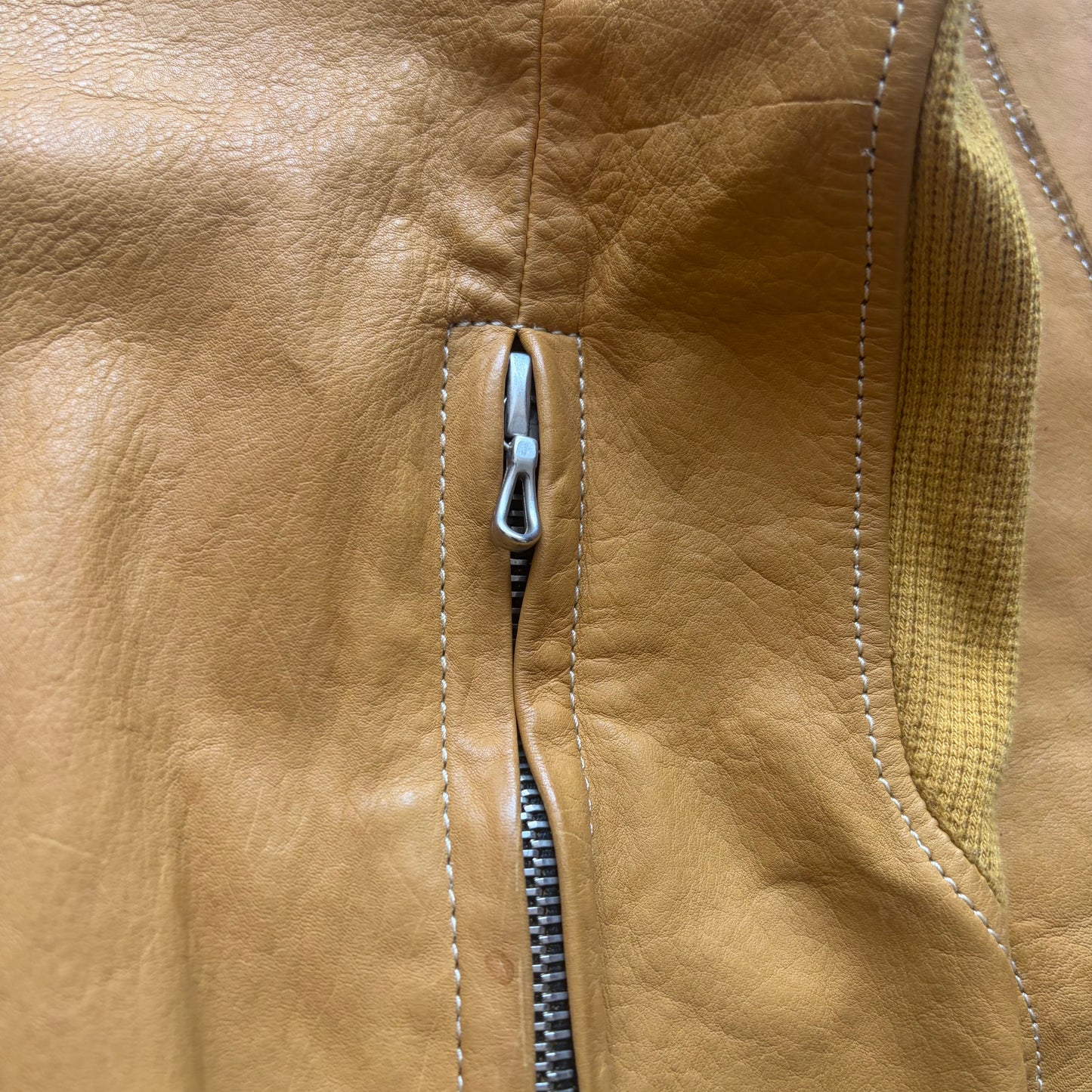 Kyoji Maruyama Brown Leather Hooded Jacket (48)